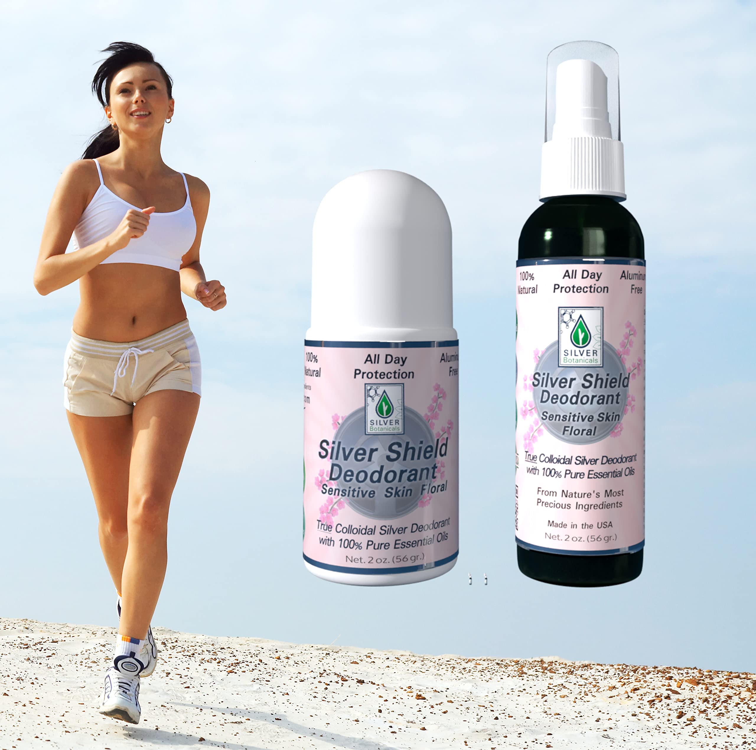 Silver Shield Deodorant - Sensitive Skin Formula - Floral Scent