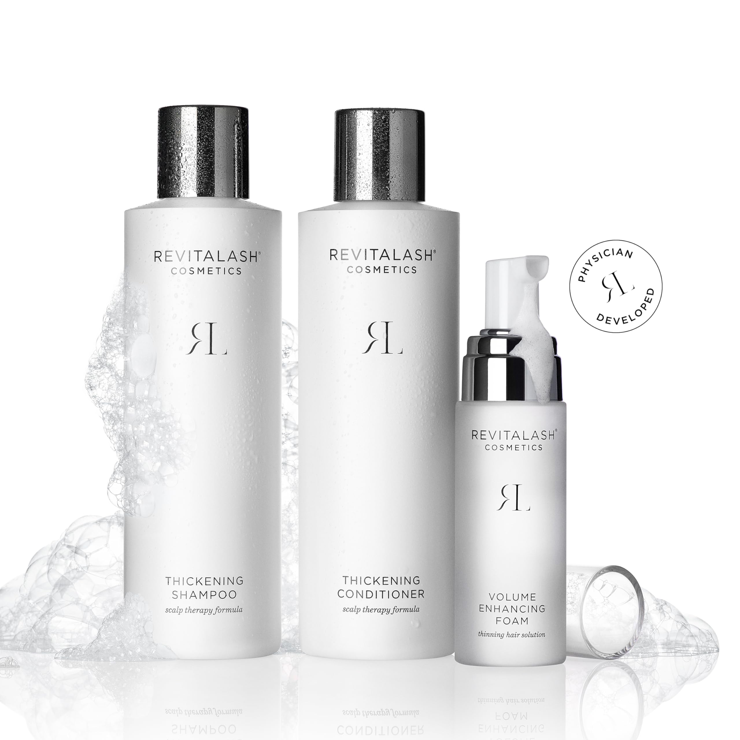 RevitaLash Cosmetics Hair Thickening Conditioner: Hypoallergenic, Cruelty-Free Scalp Therapy Formula - Boosts Volume | Strengthens Hair | Cruelty Free, 250 ml/ 8.5 Fl. Oz