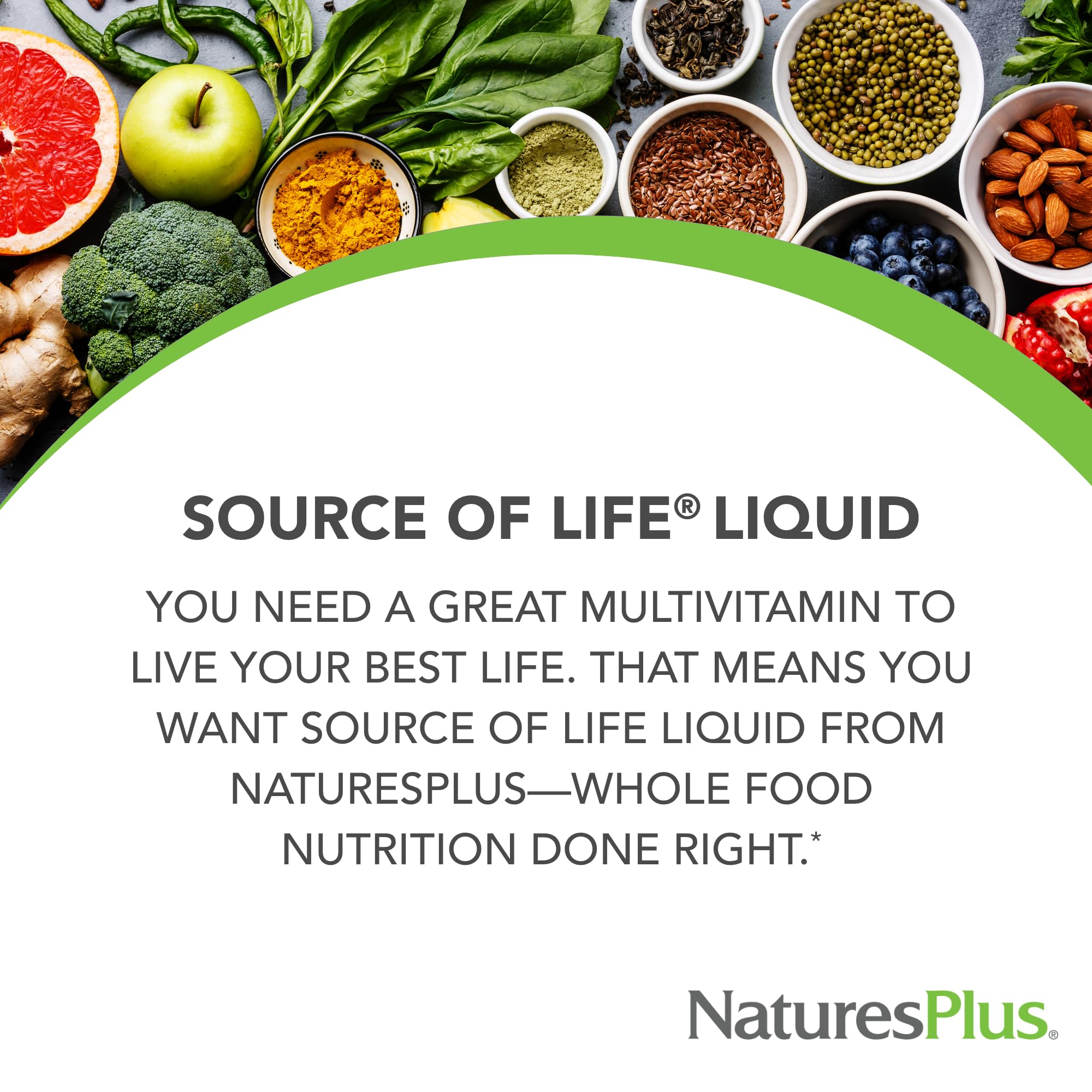Natures Plus Source of Life Liquid, Tropical Fruit - 30 fl oz - Multivitamin & Mineral Supplement - Gluten Free, Vegetarian - 30 Servings