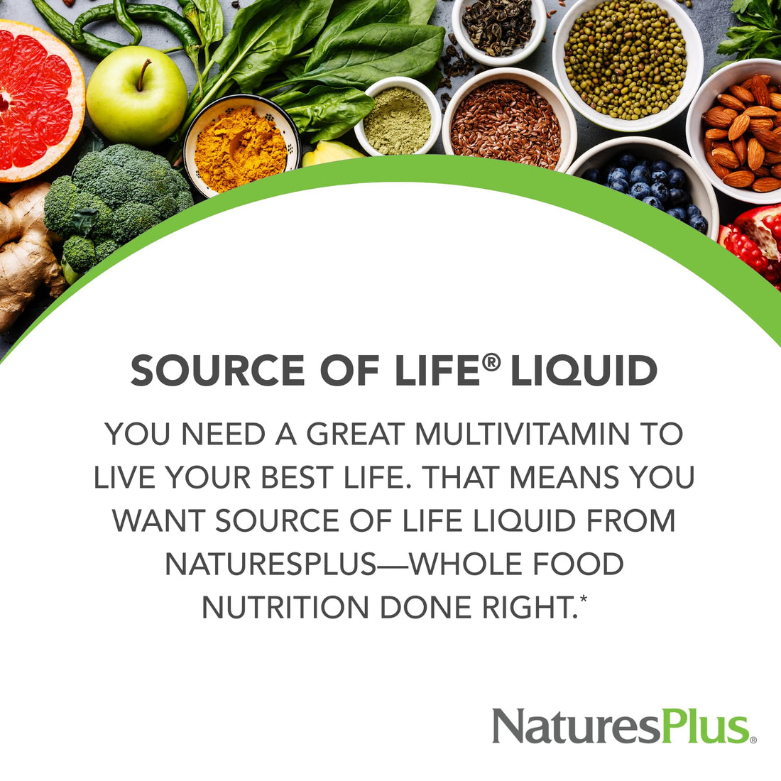 Natures Plus Source of Life Liquid, Tropical Fruit - 30 fl oz - Multivitamin & Mineral Supplement - Gluten Free, Vegetarian - 30 Servings