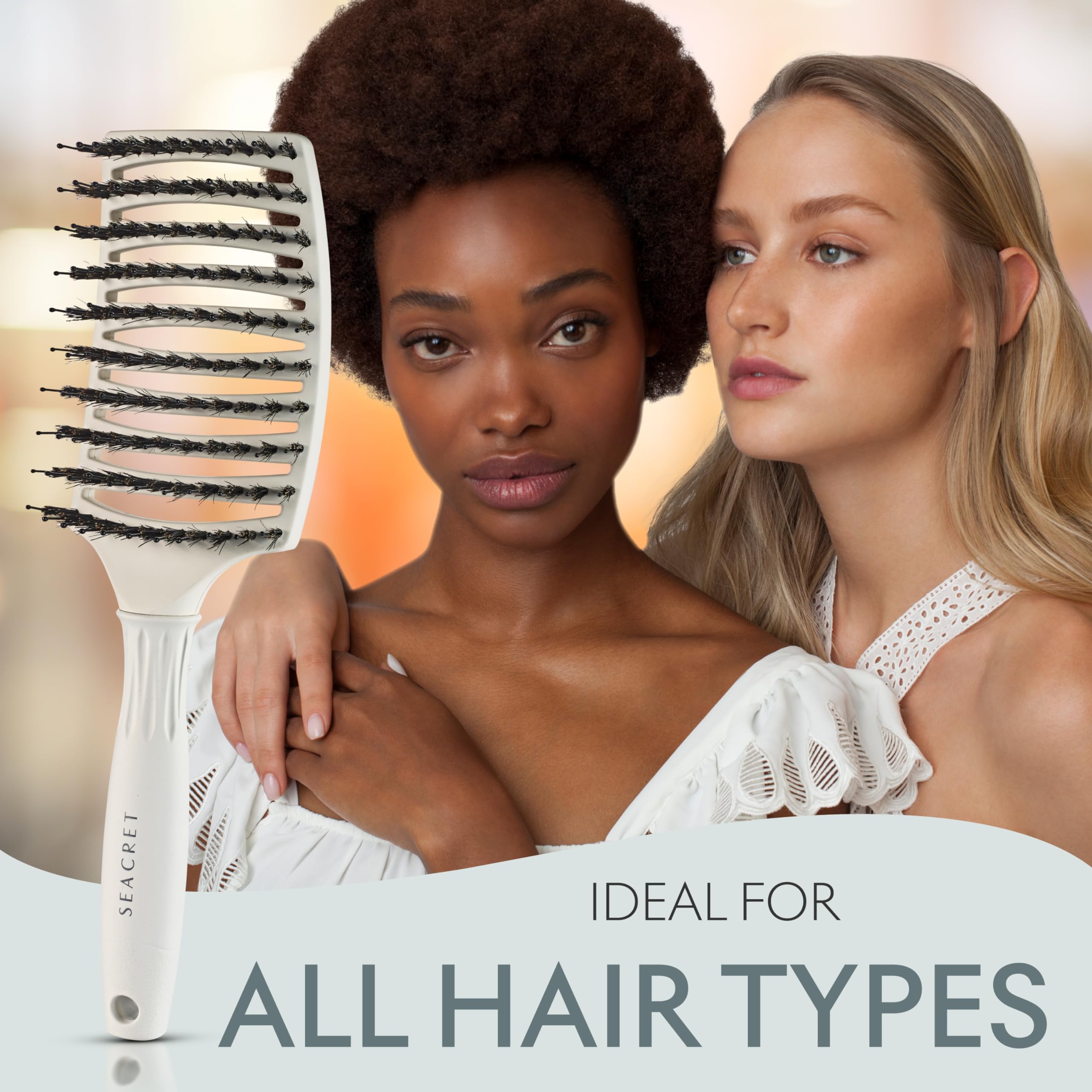 SEACRET Minerals From The Dead Sea Pro Styling Hair Brush, Wide