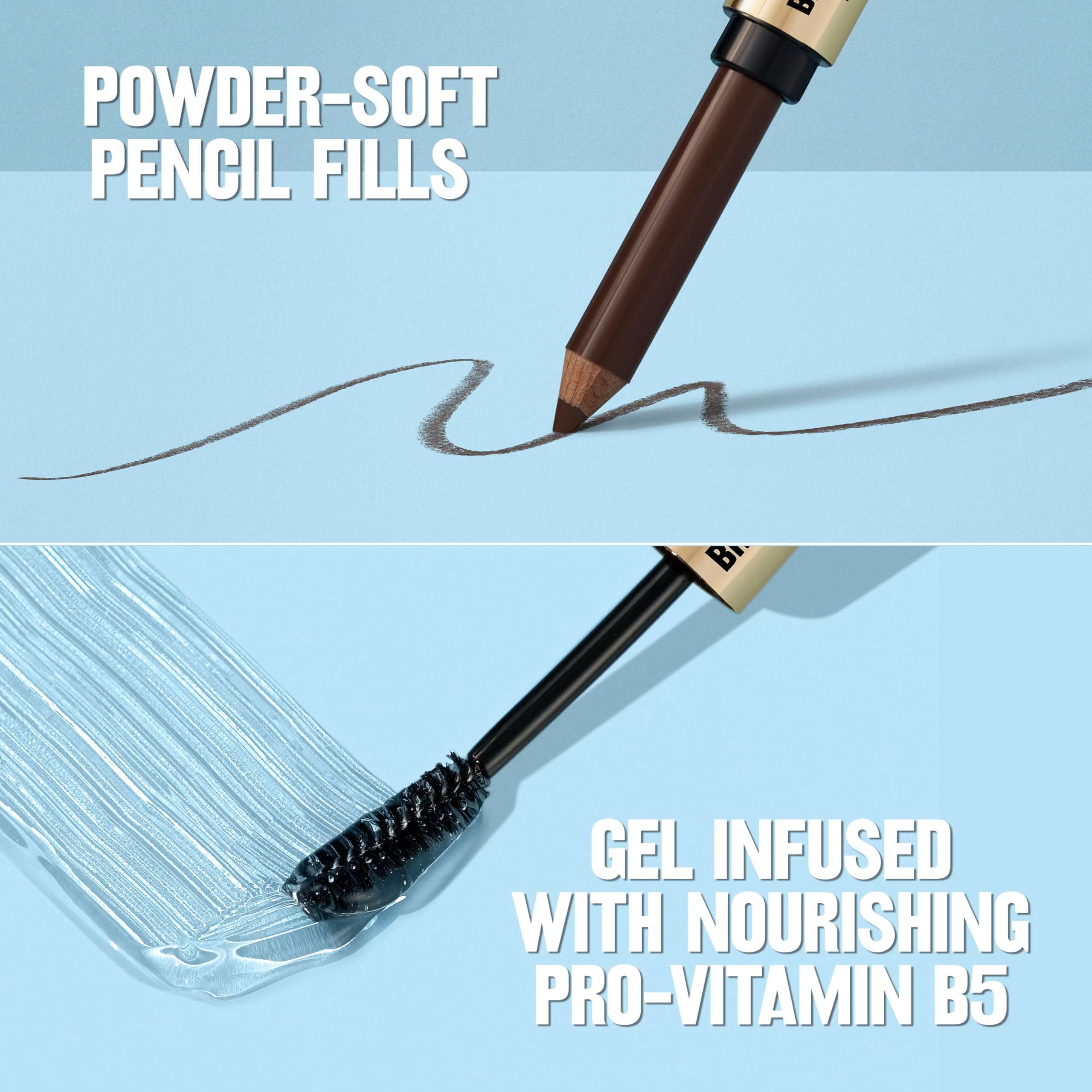 Revlon ColorStay Brow Fantasy, All In One Eyebrow Powder Pencil with Shaping Clear Gel, Gel Infused with Panthenol, Smudge-proof, 16HR Visibly Full Brows, 002 Soft Brown