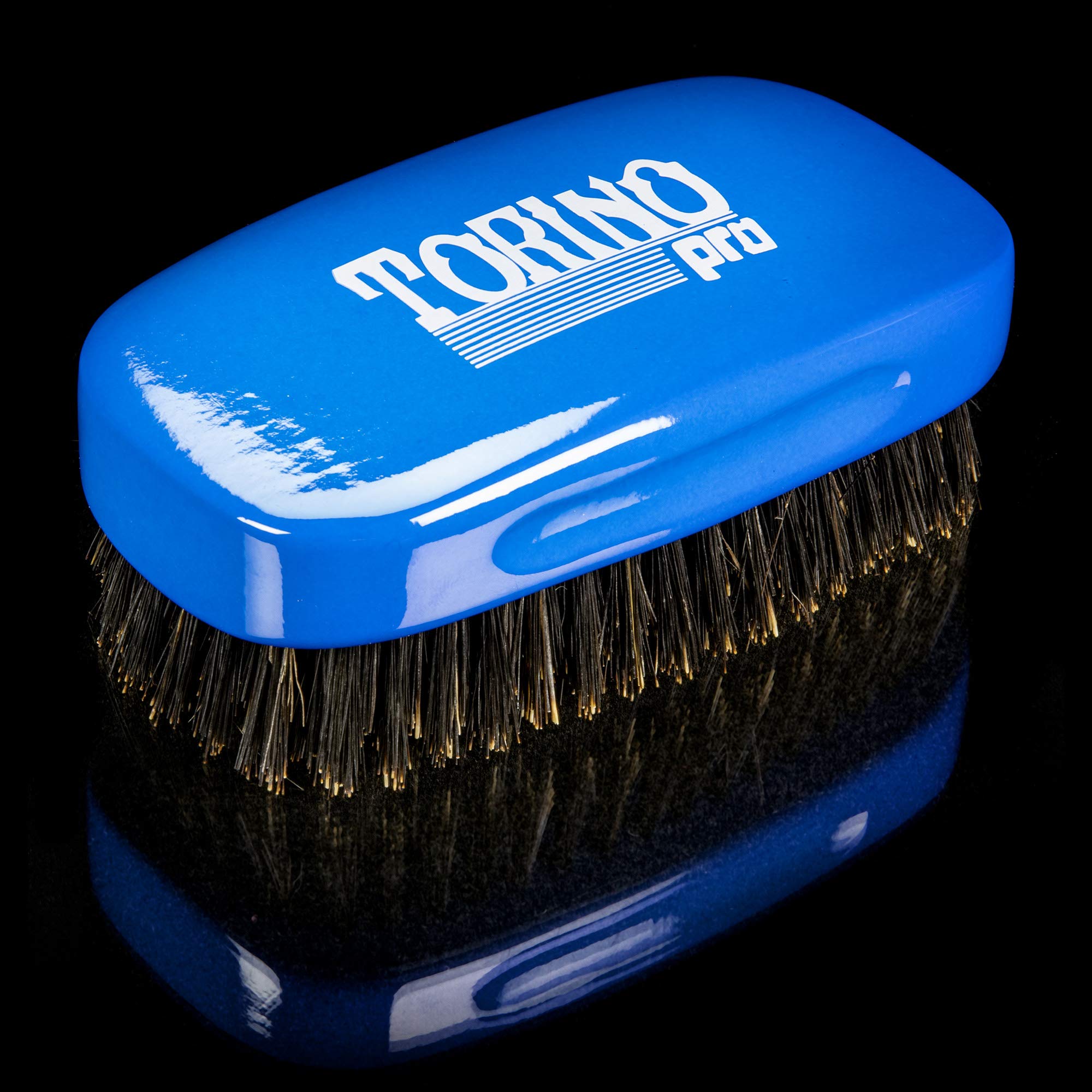 Torino Pro Medium 7 Row Palm Wave Brush By Brush King - #1890 - Firm Medium Palm waves brush with great pull - Great for Connections and Wolfing - For 360 Waves