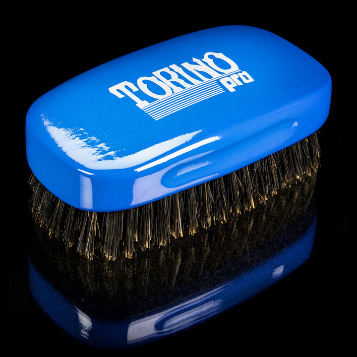 Torino Pro Medium 7 Row Palm Wave Brush By Brush King - #1890 - Firm Medium Palm waves brush with great pull - Great for Connections and Wolfing - For 360 Waves