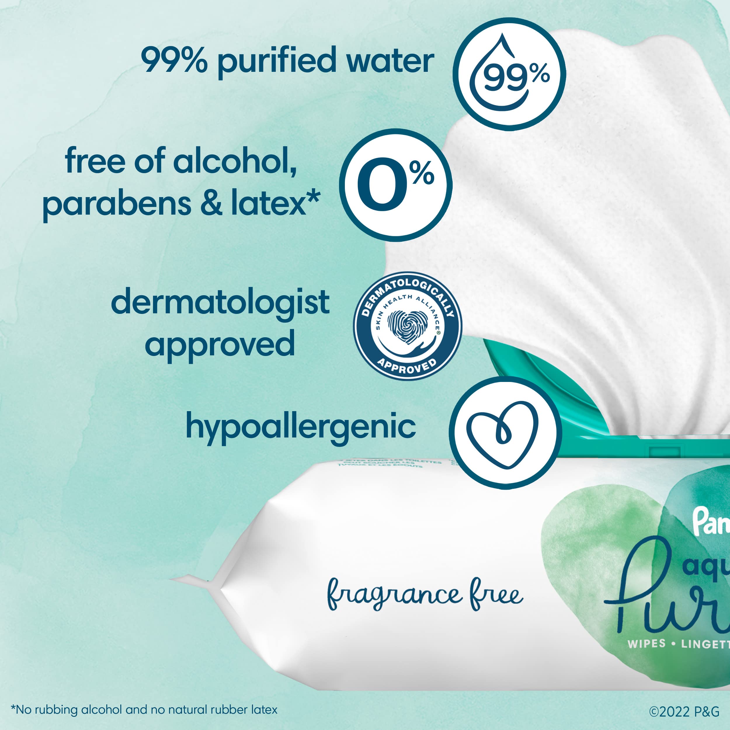 Pampers Aqua Pure Wipes(56 pcs)