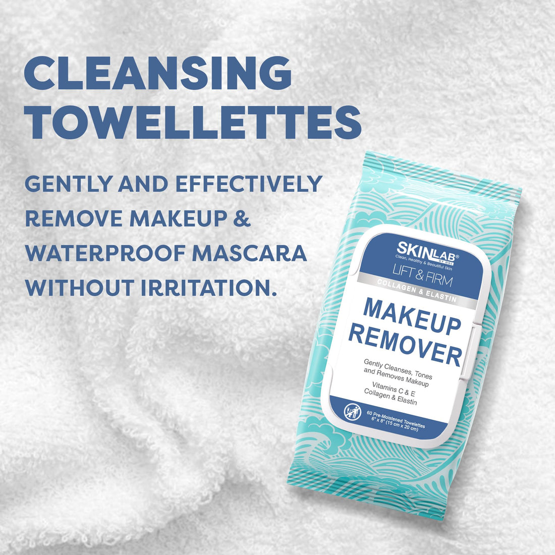 SKIN&LAB Skin Lab Lift & Firm Towellete Make-Up Remover 60 Count