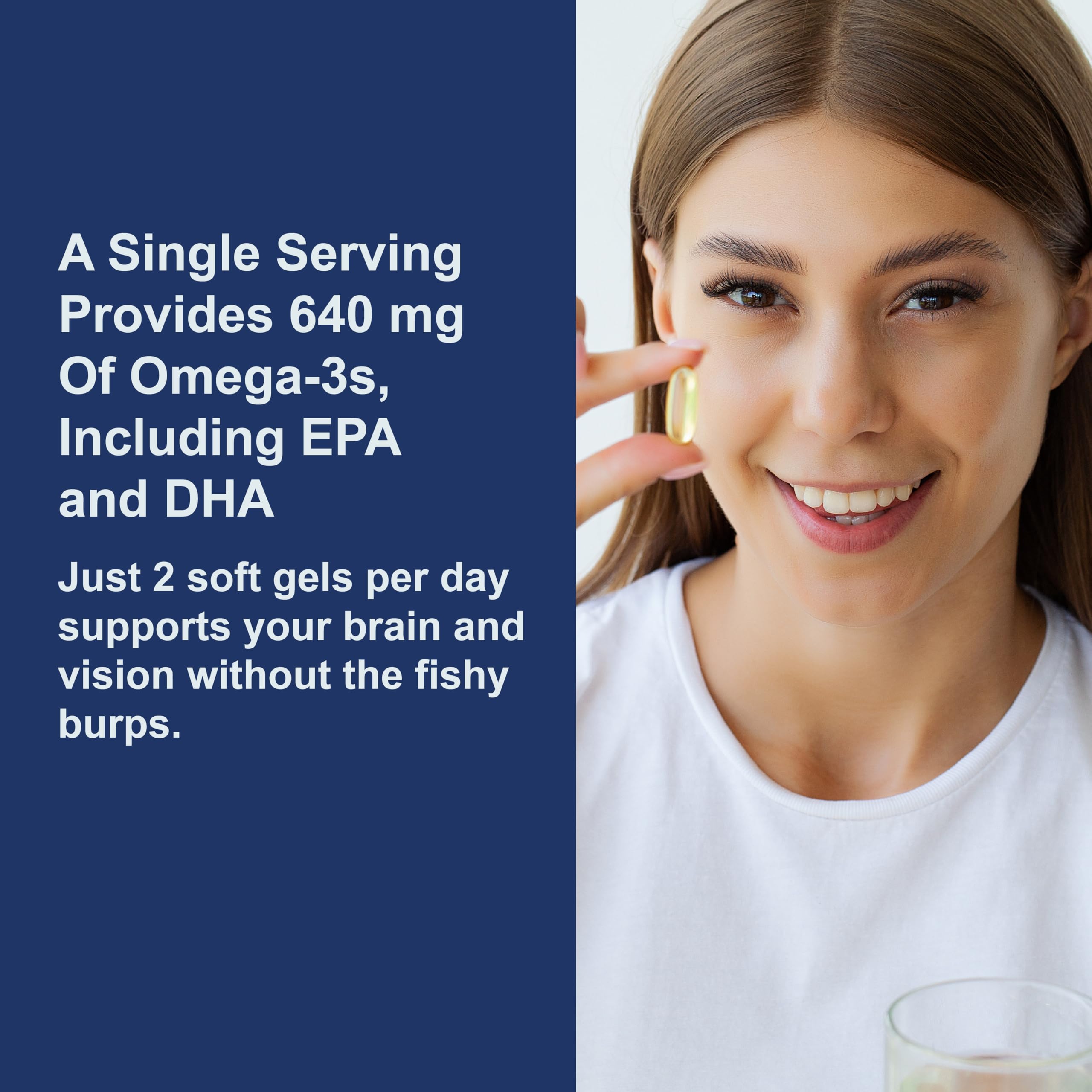 Carlson Super DHA Gems - 500 mg DHA Supplements, 640 mg Fatty Acids, Norwegian Fish Oil Concentrate, Wild-Caught, Sustainably Sourced Fish Oil Capsules, 240 Softgels