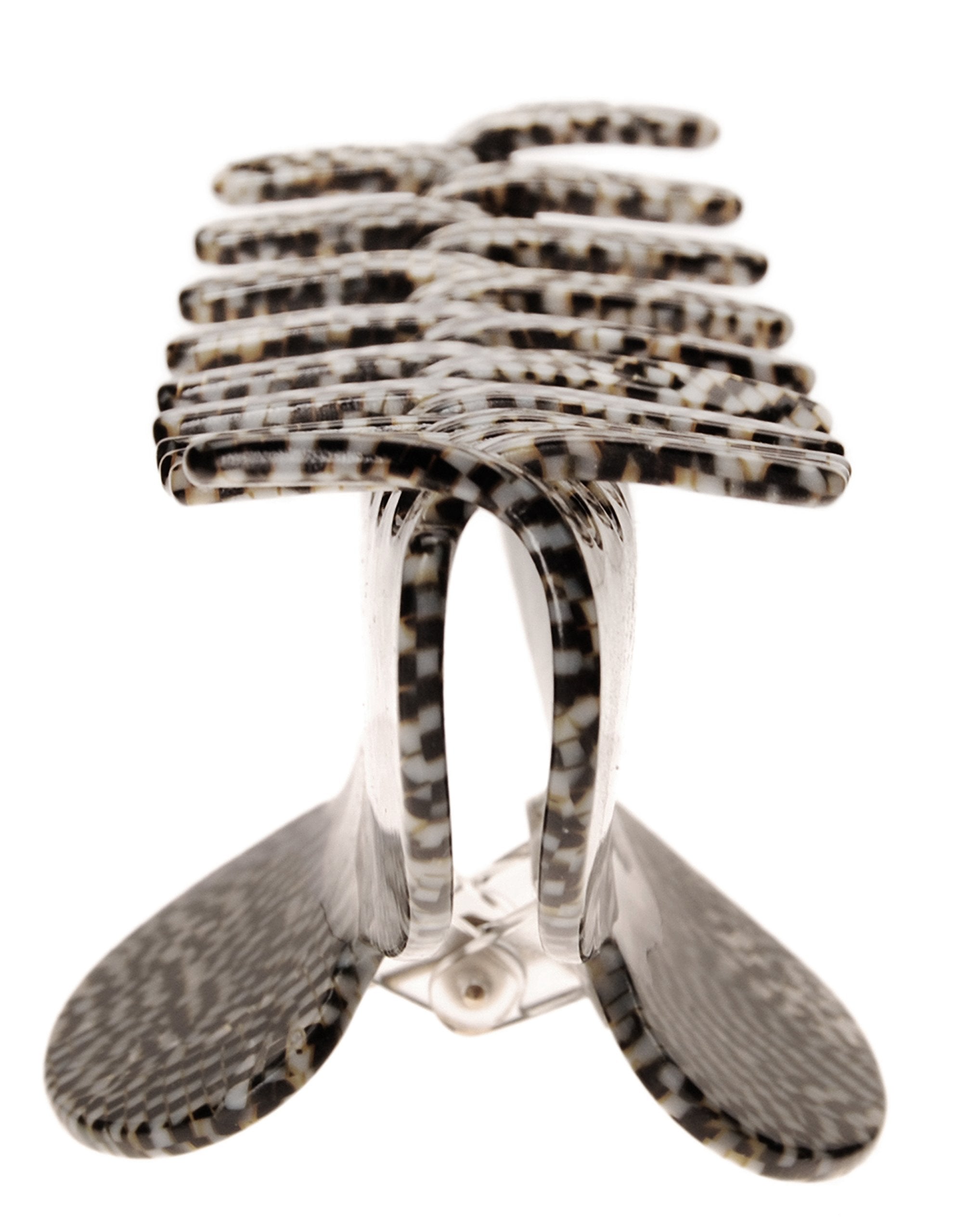 Opera Silver : France Luxe Jumbo Couture Jaw - Opera Silver