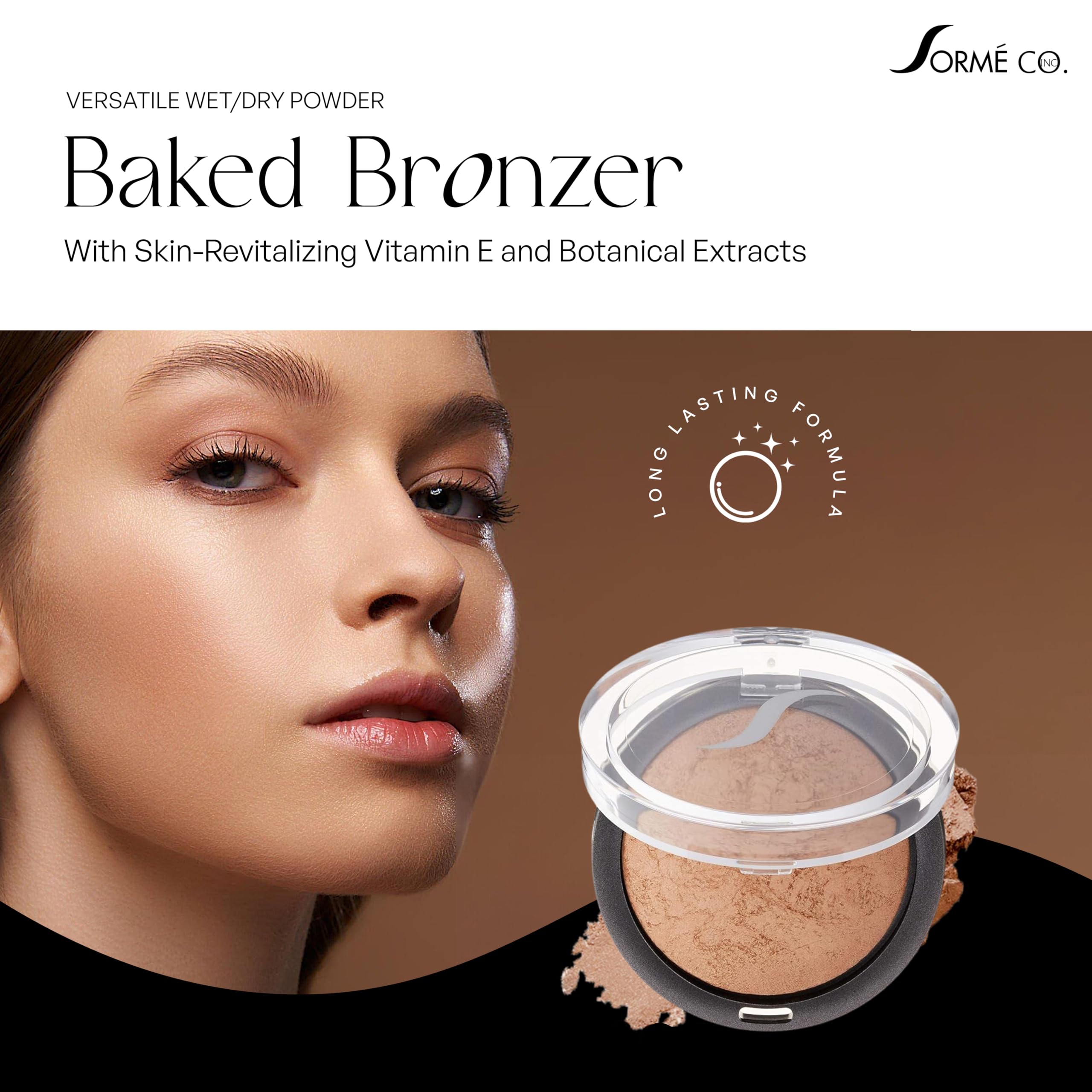 Sorme Cosmetics Baked Bronzer, Warmth, 0.2 Ounce