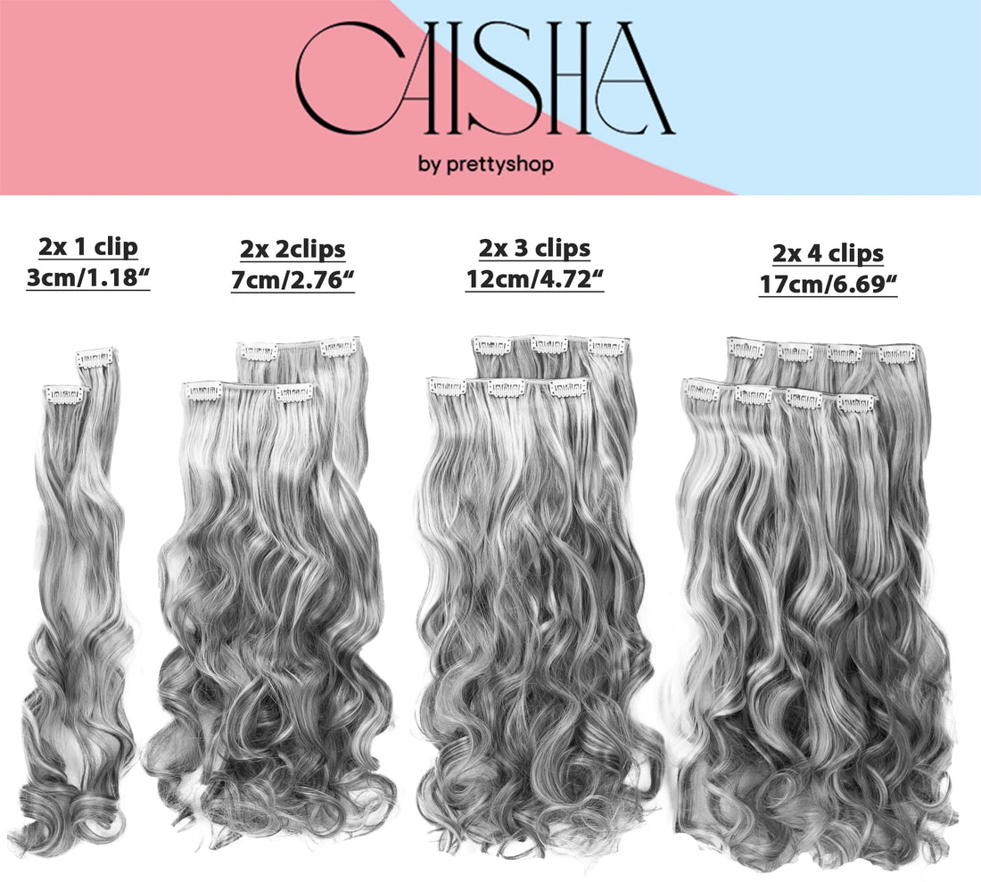 24 (60cm) dark blonde mix #27H613 CES14a-1 : PRETTYSHOP XXL Full Head Set 8 pcs 24 Clip In Hair Extensions Hairpiece Wavy Heat-Resisting dark blonde mix #27H613 CES14a-1