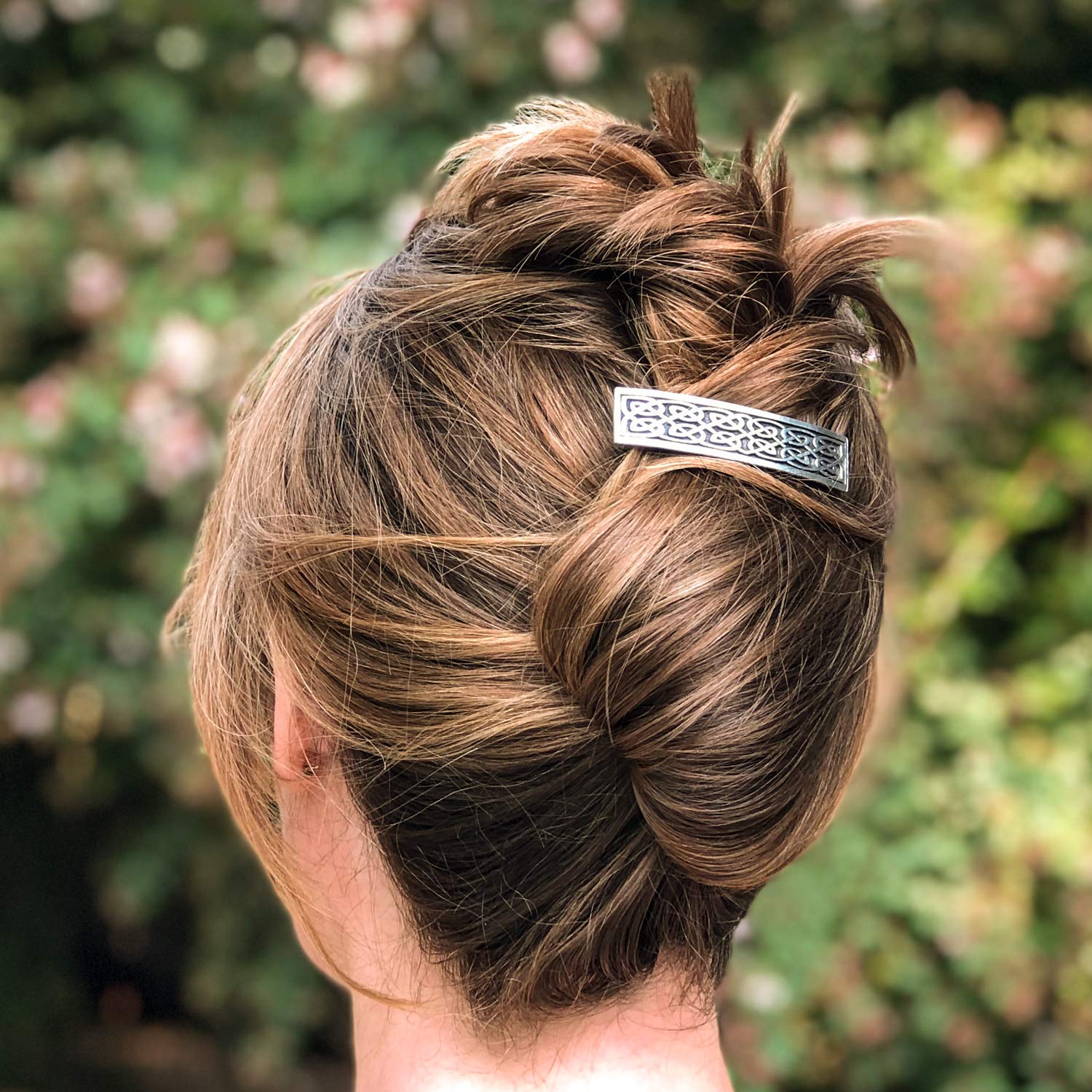 Hair Clip | Barrette | Small Celtic | Handmade in the USA by Oberon Design