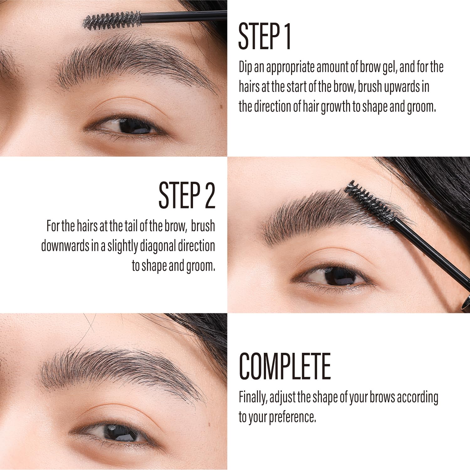 YOUNG VISION Eyebrow Gel - Long-Lasting Brow Glue, Waterproof Clear Brow Gel, Smudge-Resistant, Quick-Dry Brow Wax for Defined Brow Sculpting
