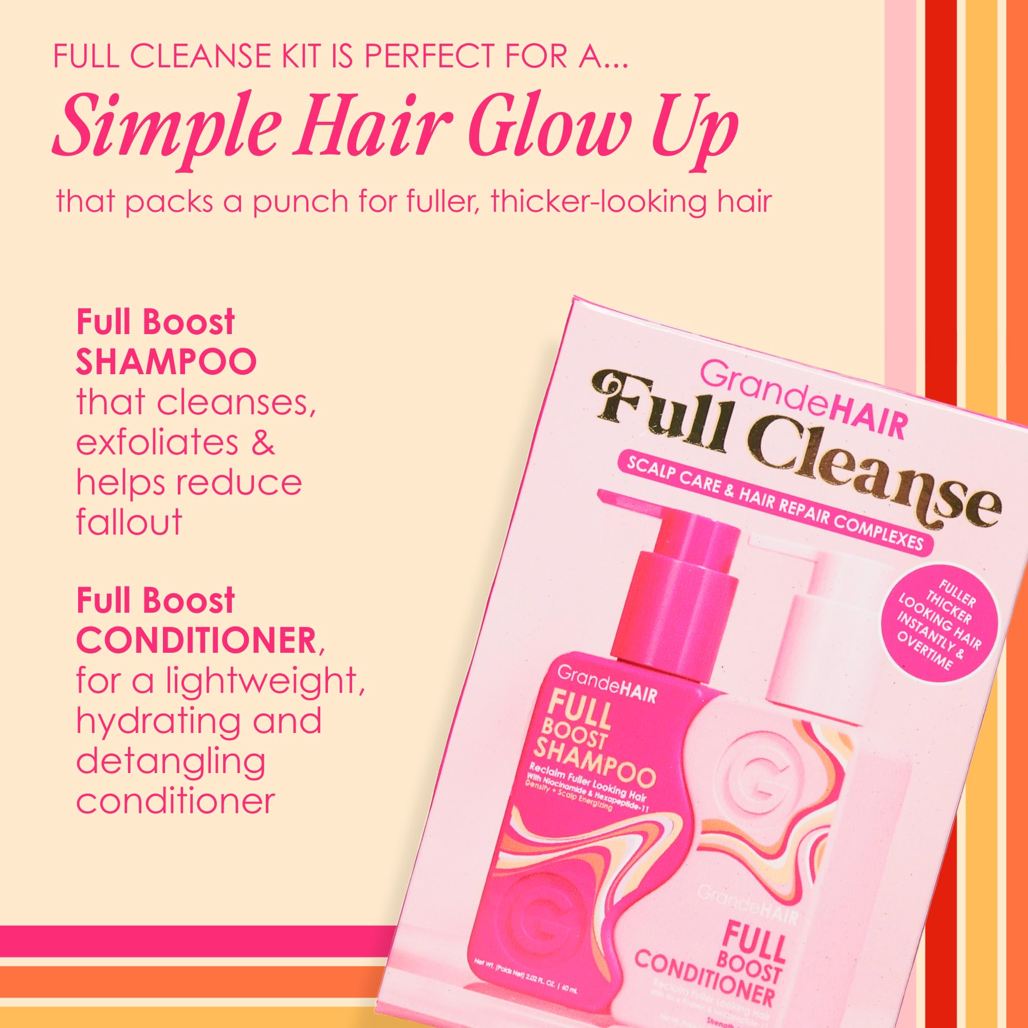 GrandeHAIR Full Cleanse Travel Kit