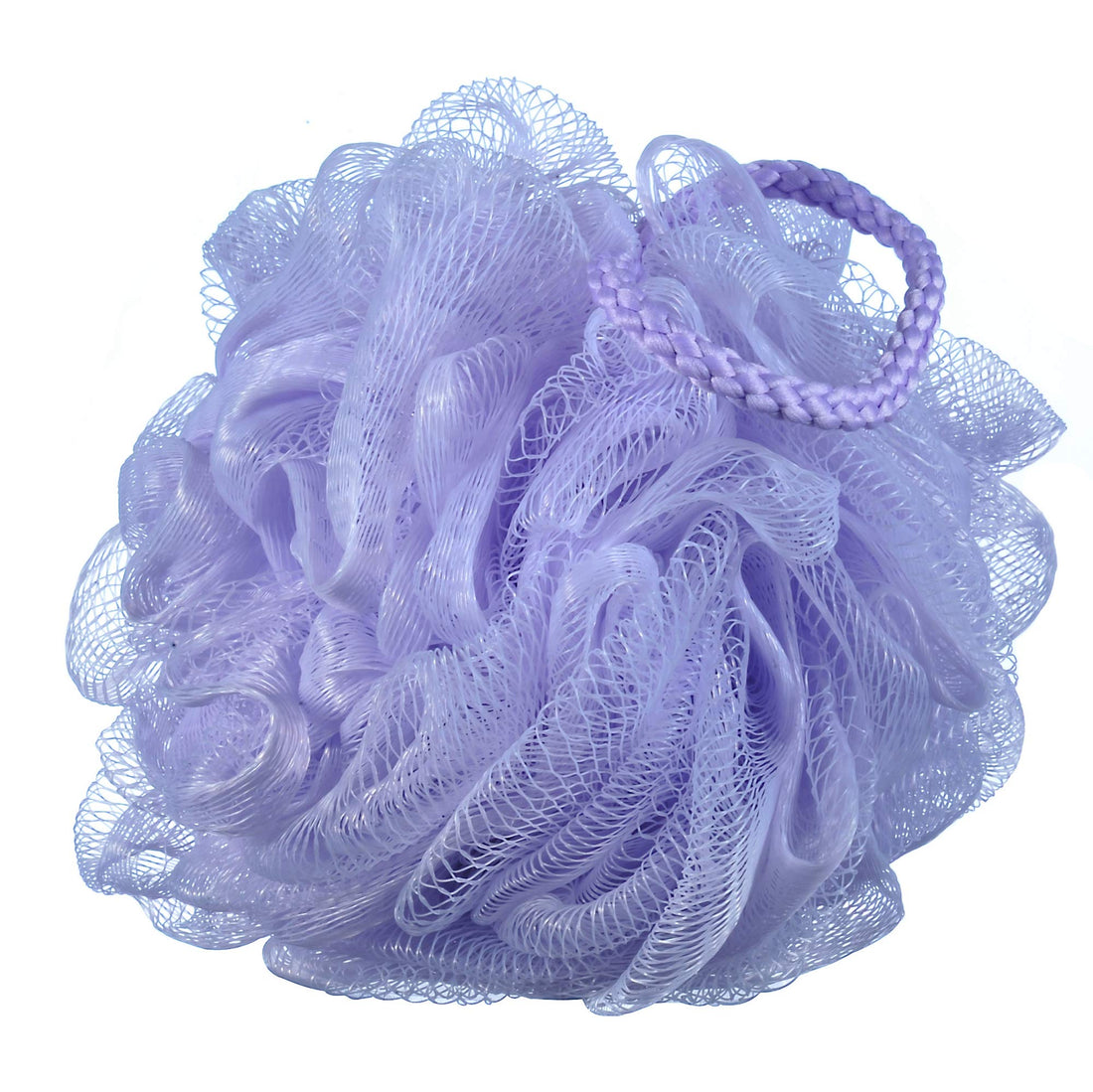 iboodi 60g/pcs Mesh Bath Pouf Shower Loofahs Shower Puff Pack of 4 (Purple)