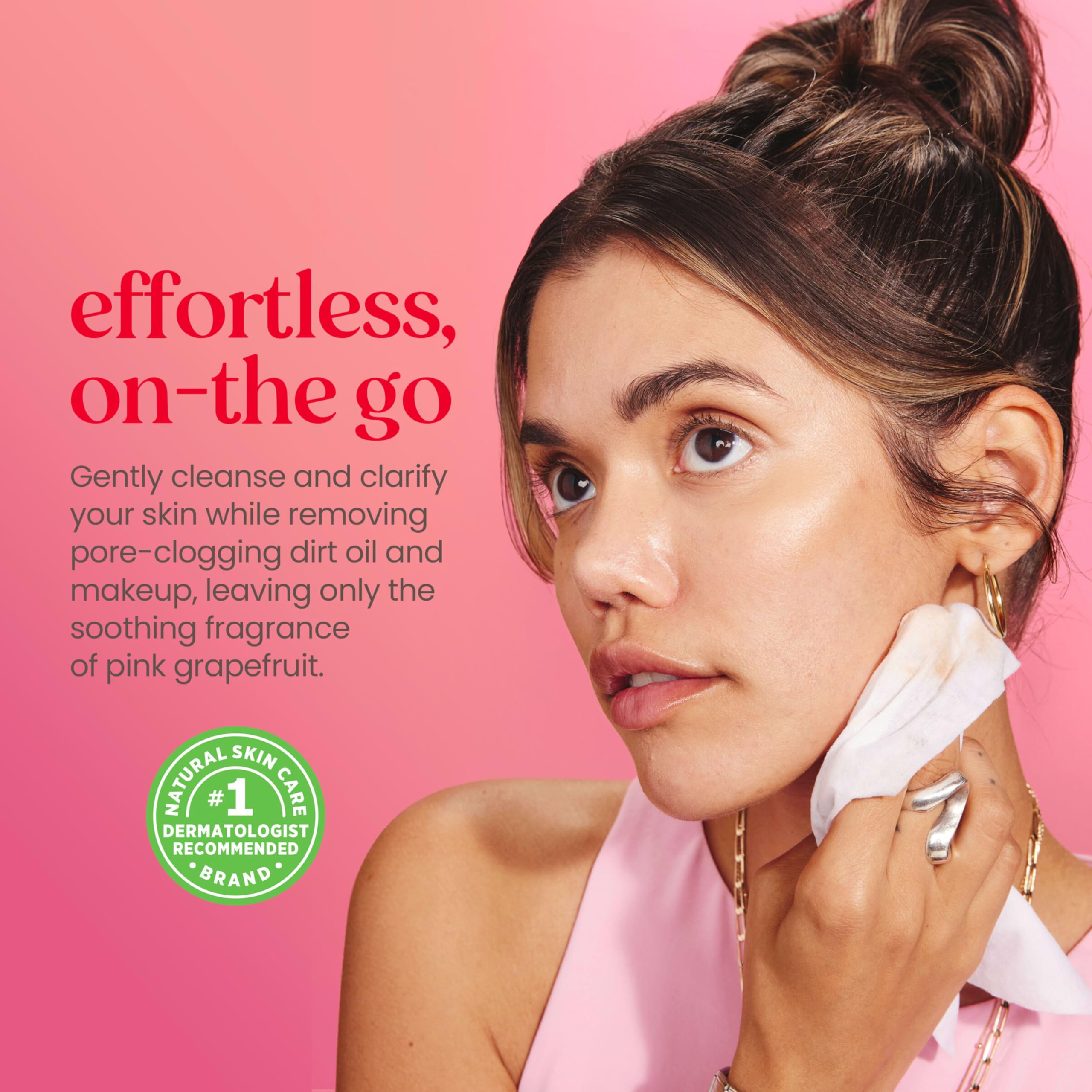 Burt's Bees Sensitive Facial Cleansing Towelettes with Pink Grapefruit - 30 Count (Pack of 3)