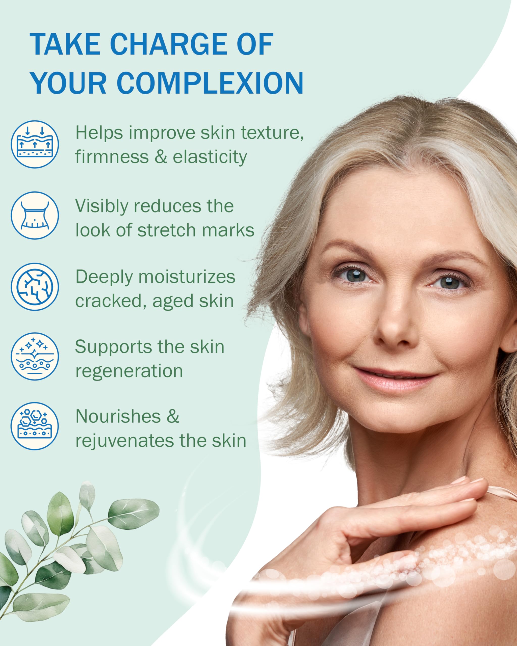 e70 Advance Crepe Solve Hydrating Skin Oil for Women & Men - Made with Natural Oils, Licorice Root & Chamomile Extract - Moisturizing Body Oil for Skin Firmness & Elasticity, 2-Pack