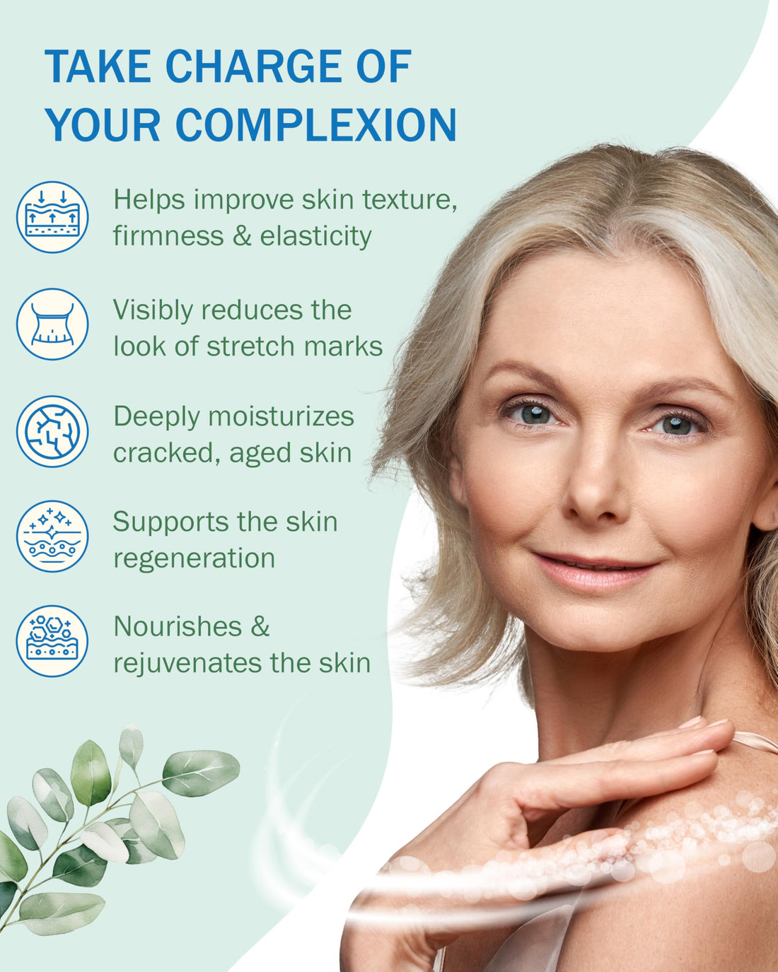 e70 Advance Crepe Solve Hydrating Skin Oil for Women & Men - Made with Natural Oils, Licorice Root & Chamomile Extract - Moisturizing Body Oil for Skin Firmness & Elasticity, 2-Pack