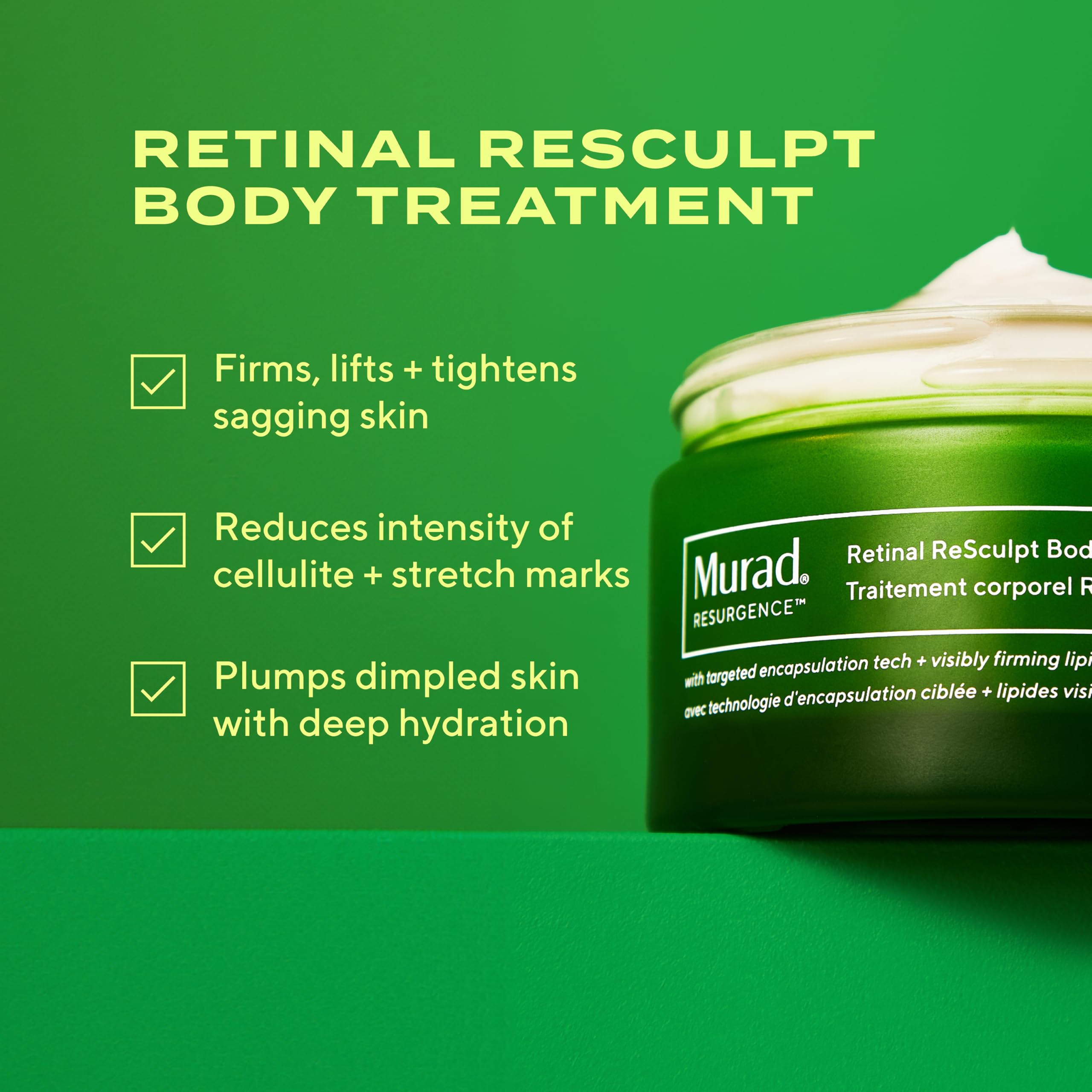 Retinal ReSculpt Body Treatment - Retinal Body Cream to Target Cellulite and Stretch Marks - Lifts, Firms, and Tightens Sagging, Crepey Skin, 5.0 Fl Oz