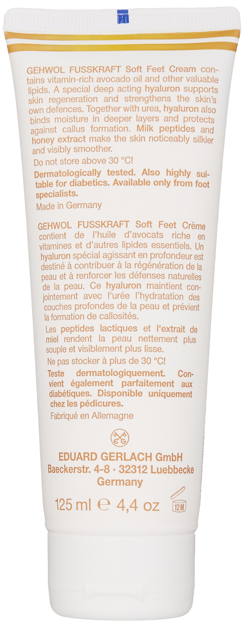 GEHWOL Soft Feet Cream, 4.4 oz