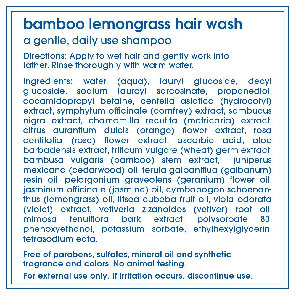 LATHER Bamboo Lemongrass Hair Wash & CrÃƒ¨me Rinse Duo | Essential Oils Shampoo & Conditioner Set | Shampoo For Men & Women | Natural & Sulfate Free Hair Products | 8 Fl Oz Bottles