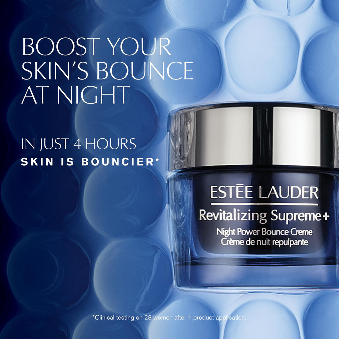 Estée Lauder Revitalizing Supreme+ Night Power Bounce Cream | Face Moisturizer with Peptides | Firms, Lifts & Plumps Skin, 1.7 Ounce