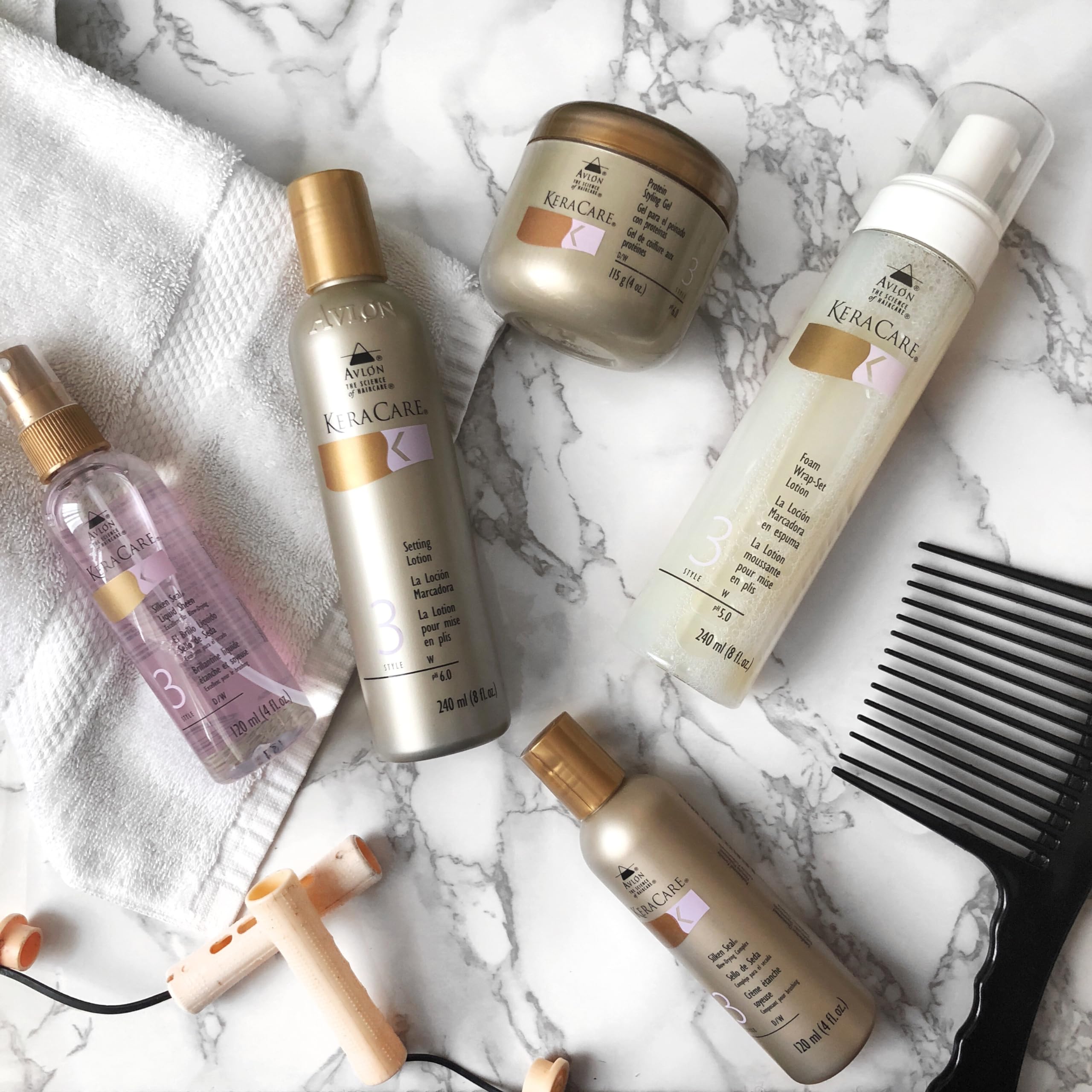 Avlon Keracare Foam Wrap-Set Lotion 8 Ounce