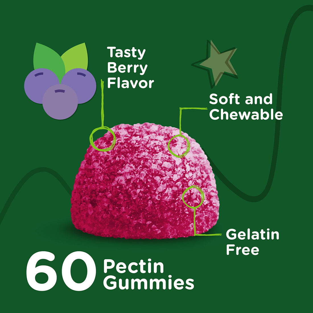 Zinc for Kids Gummies, 25mg - Immune Support for Kids & Teens - Powerful Natural Antioxidant, Kids Zinc Vitamin Supplement - Vegan, Gelatin Free, Gluten Free - Tasty Chewable Berry Flavor Gummy