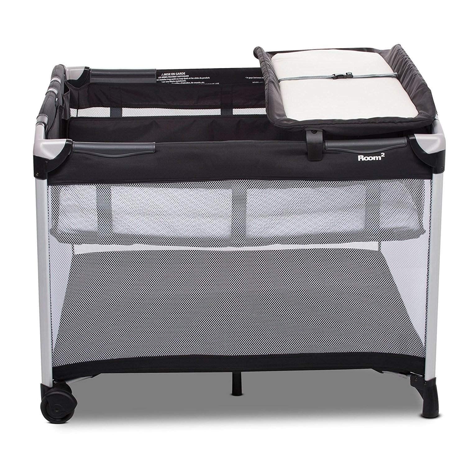 Joovy Room Twin Nursery Center with Bassinet, -Playard Sold Separately, 1 Count (Pack of 1)