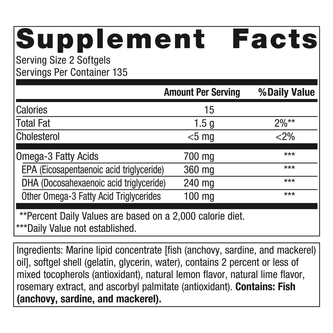 Metagenics OmegaGenics Fish Oil EPA-DHA 300mg - Daily Omega 3 Fish Oil Supplement to Support Cardiovascular, Musculoskeletal and Immune System Health - 270 Softgels