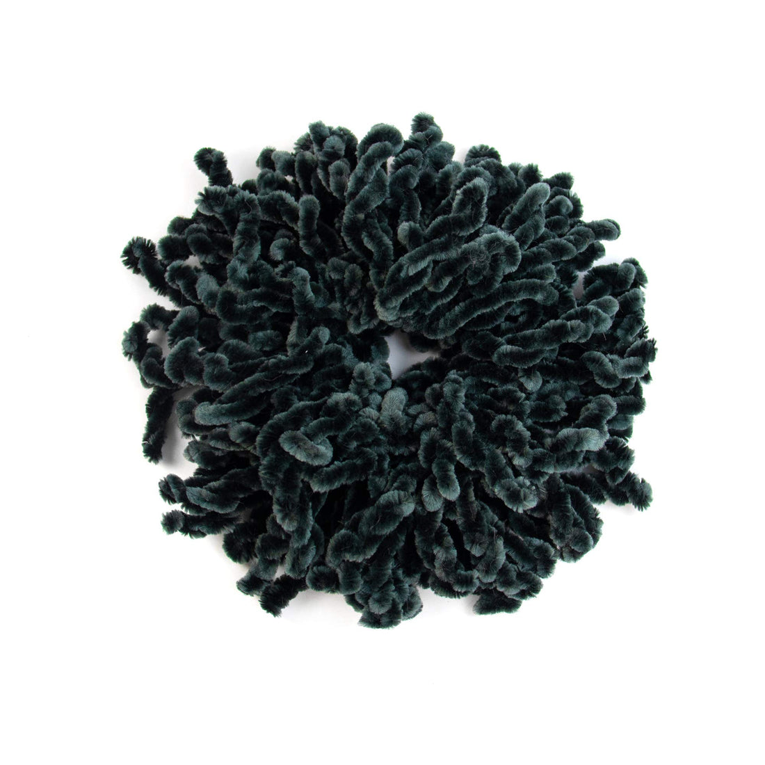 AUEAR, 2 Pack Hair Scrunchie Headwear Hair Tie Ring Plain Big Hairbands for Women (Black and Gray)