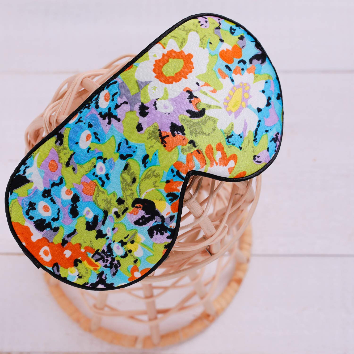 #17: Maxfeel 100% Pure Silk Eye Mask Sleep Eye Mask Eye Cover Eyeshade Sleeping Eye Mask Printed Colors (#17)