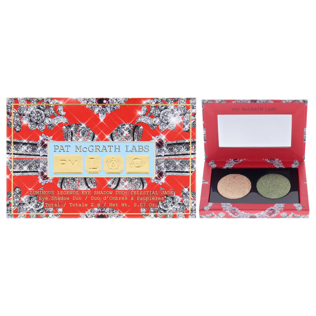 Pat Mcgrath Labs Luminous Legends Eye Shadow Duo - Celestial Jade for Women - 0.07 oz Eye Shadow