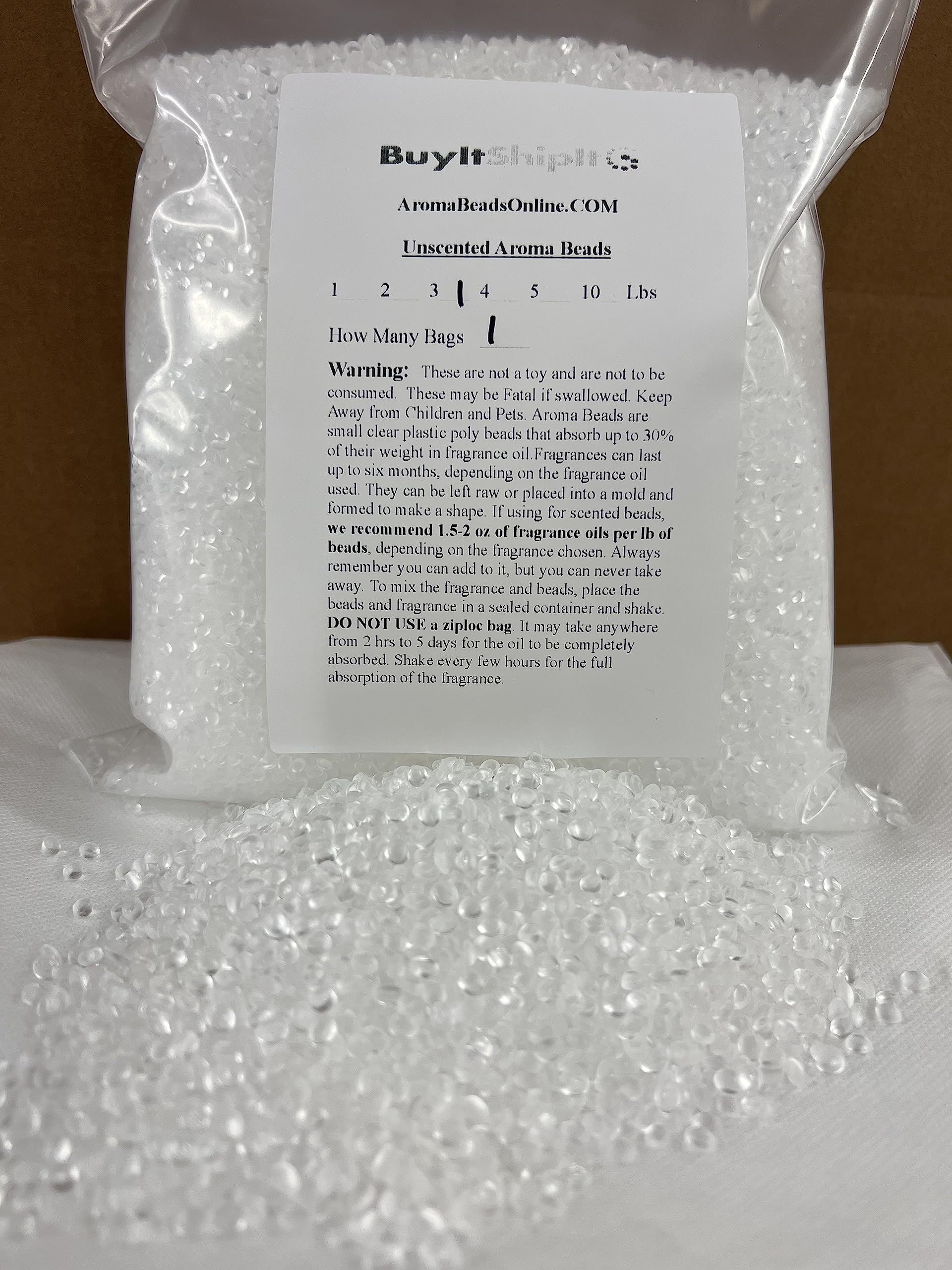 5 lb Prime Unscented Aroma Beads