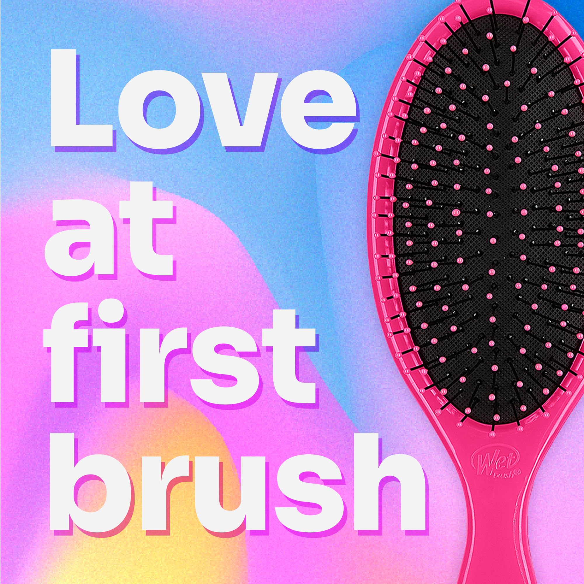 Wet Brush 2 Piece Original Detangler Hair Brush, Pink and Purple