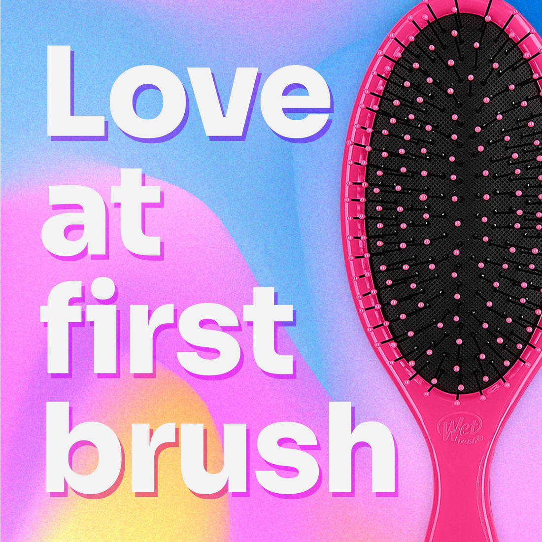 Wet Brush 2 Piece Original Detangler Hair Brush, Pink and Purple