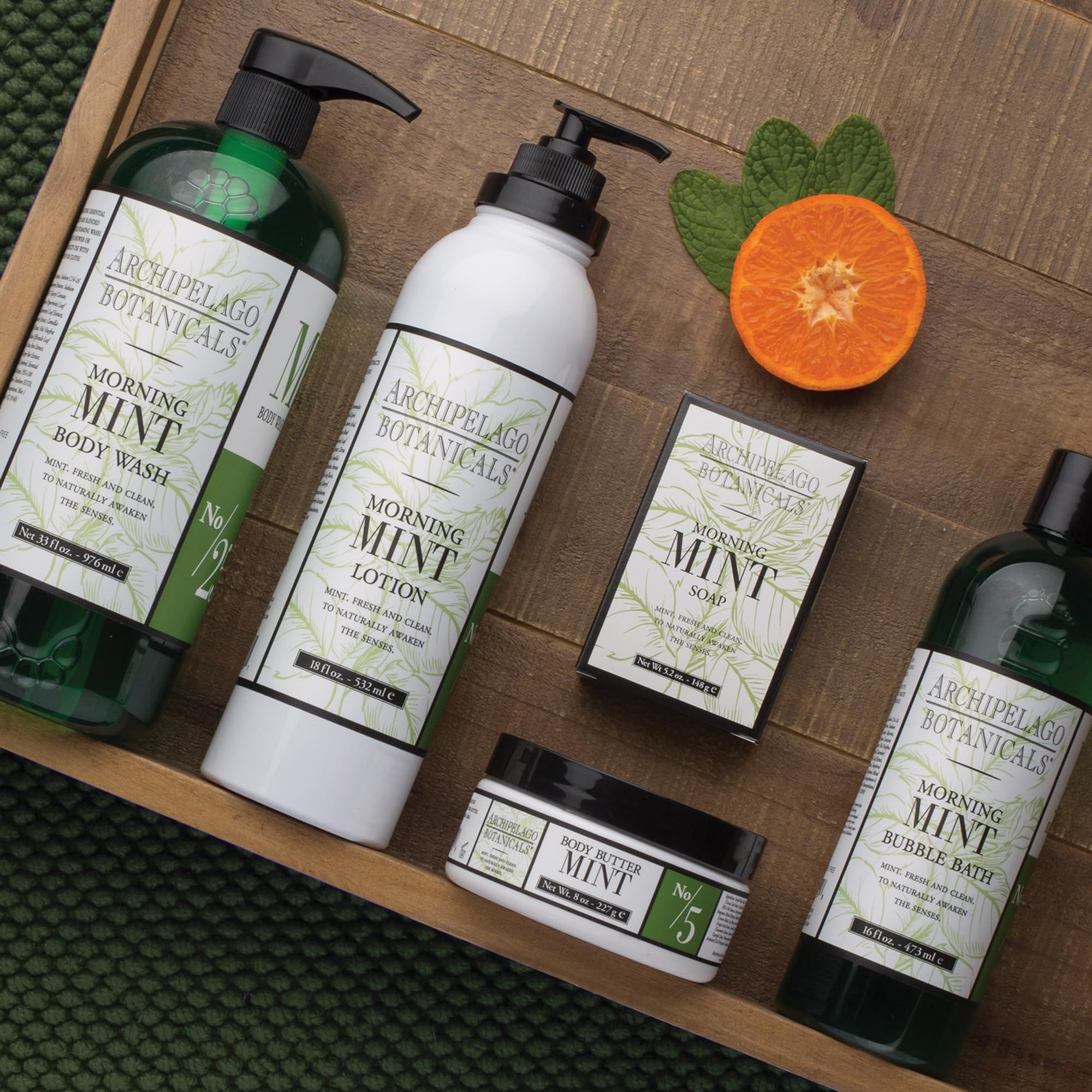 Archipelago Botanicals Morning Mint Body Wash 33 oz