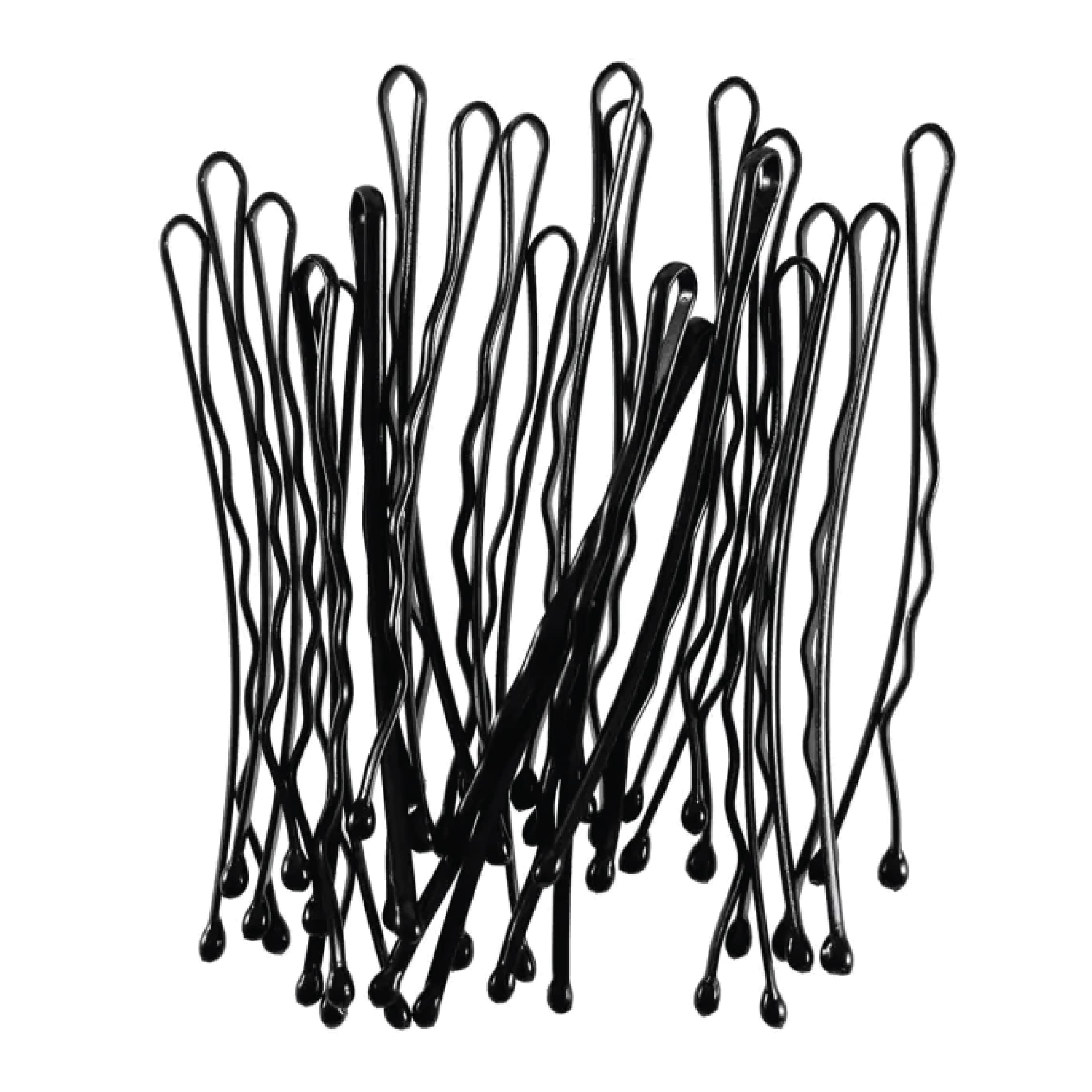 ForPro Bobby Pins, Black, Ball-Tipped, Crimped, Non-Slip, Non-Damaging, 2ââ‚¬Â L, 1 Lb.