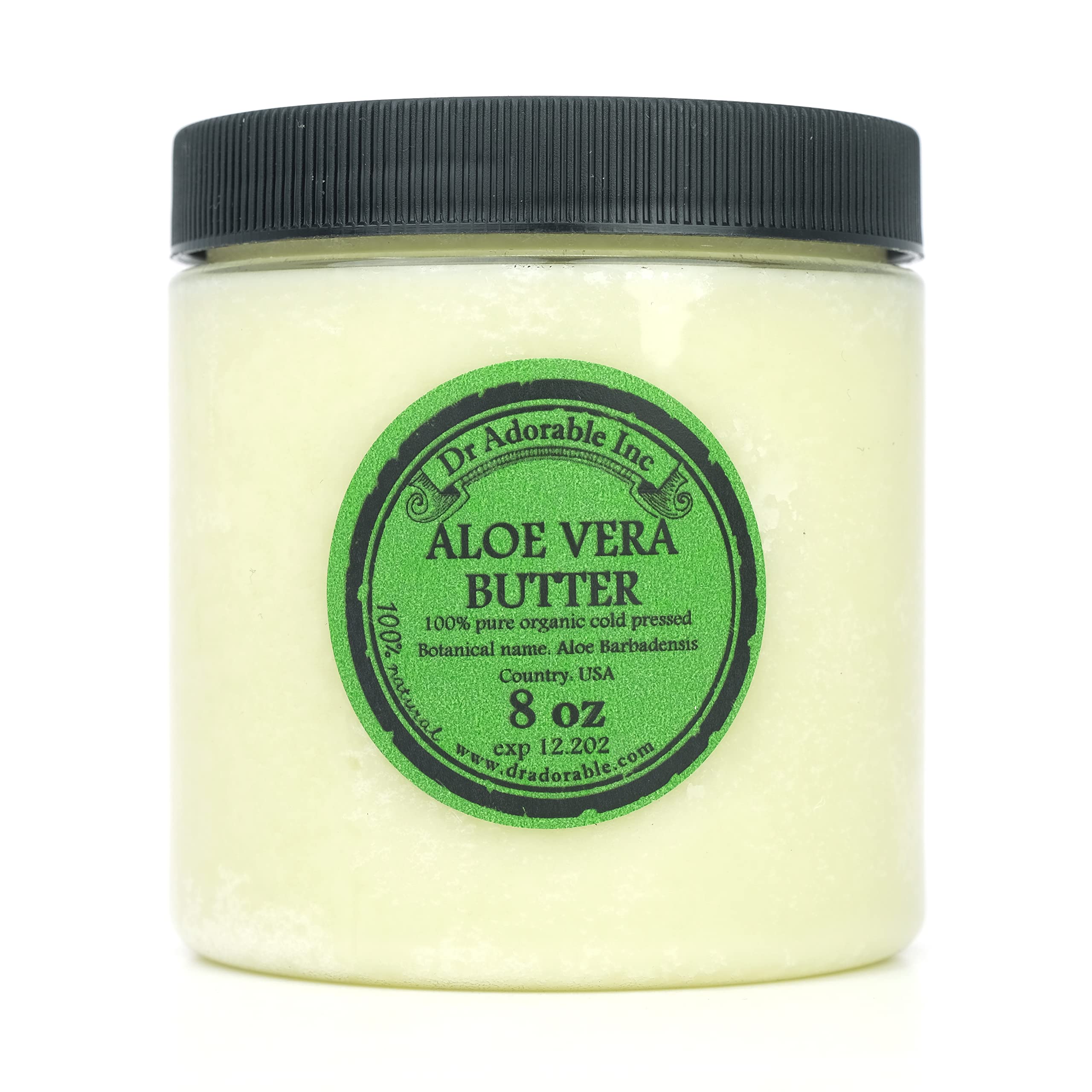 Dr Adorable - 8 oz - Aloe Vera Butter - Pure Natural Premium Organic Cold Pressed