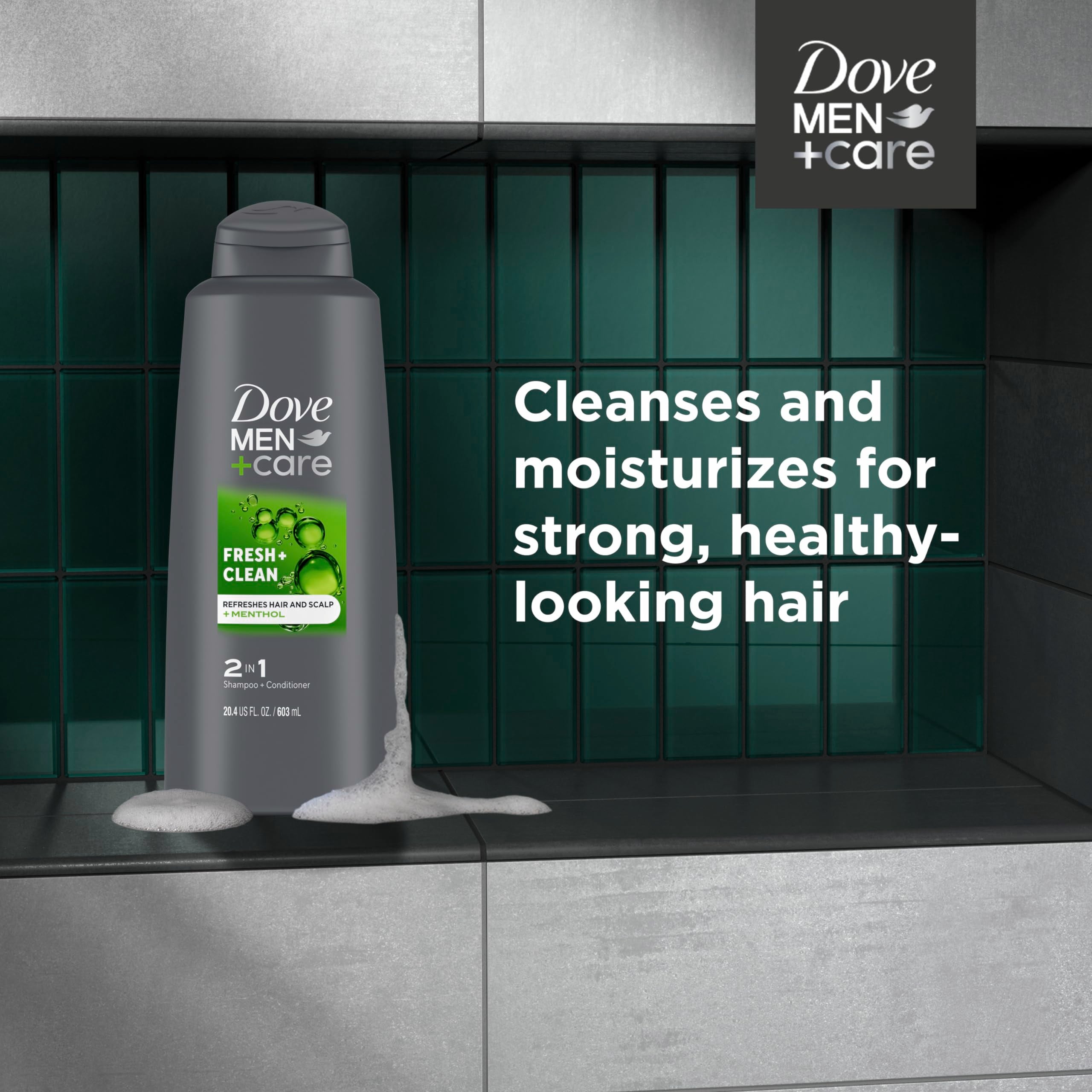 Dove Men + Care 2-in-1 Fresh Clean Shampoo and Conditioner - 20 fl oz