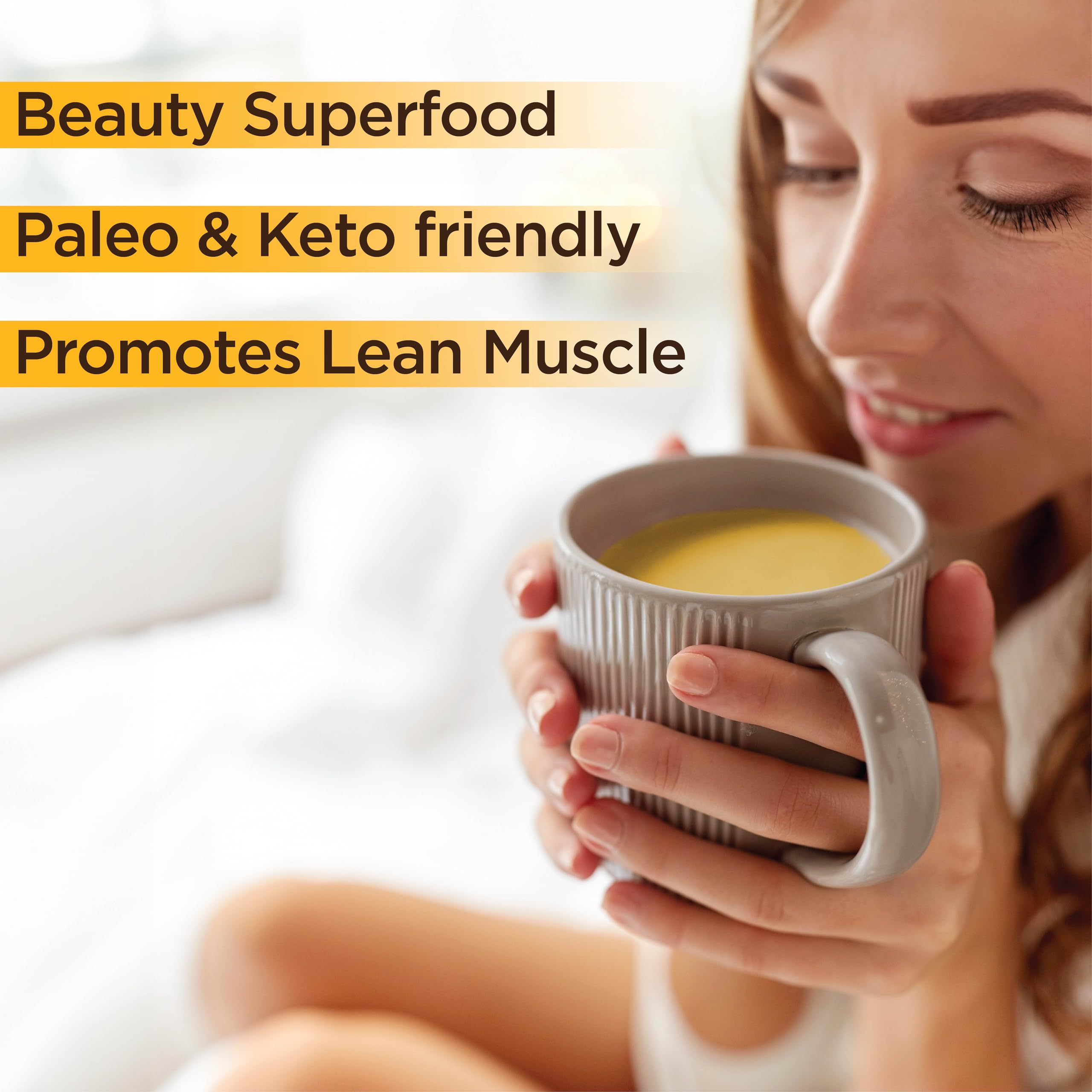 COUNTRY FARMS Skinny Broth, Instant Beef Bone Broth, 10G Protein, Collagen Type III, Promotes Better Digestion, Bone and Joint Health, 7 Day Plan, 7-15g Packets