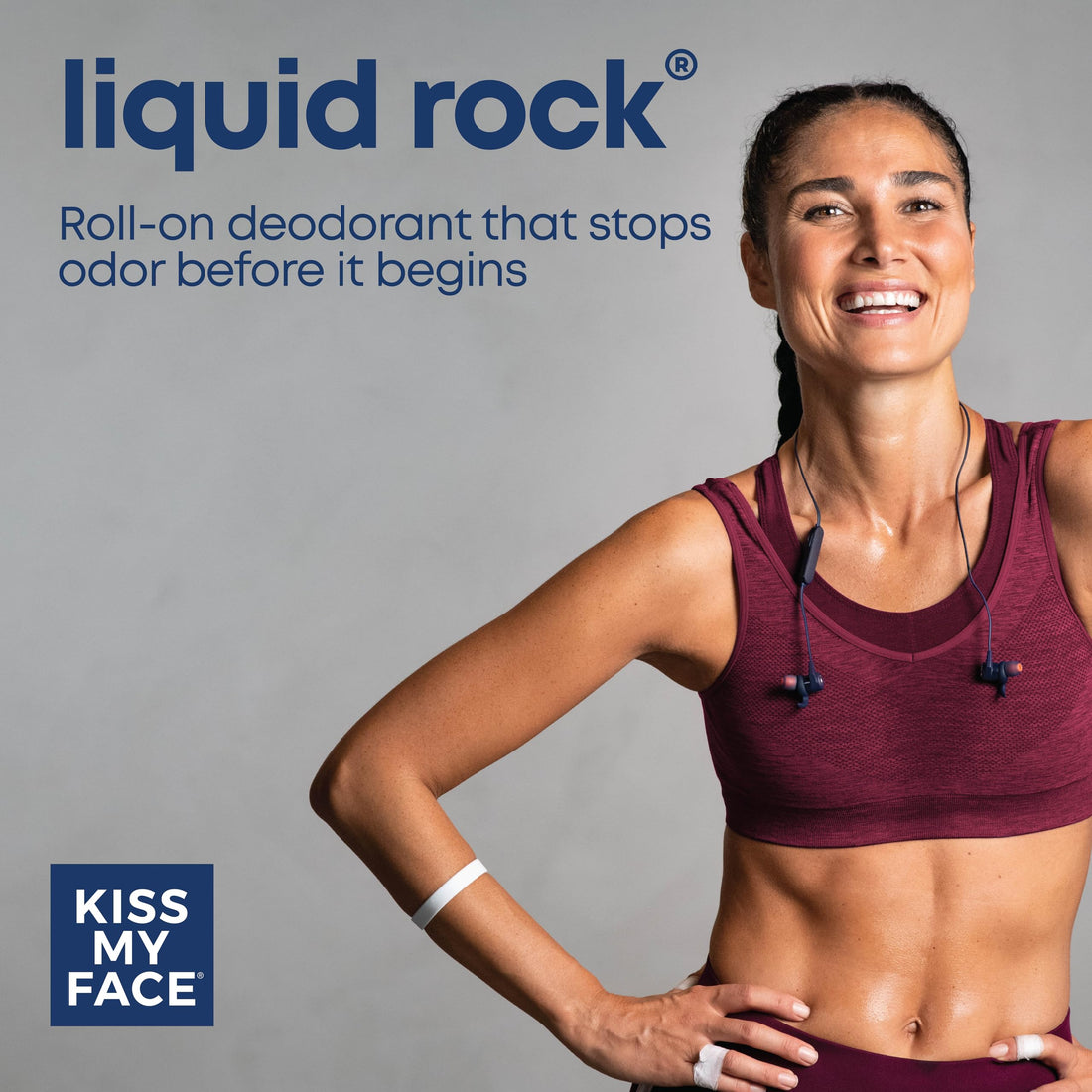 Kiss My Face Liquid Rock Deodorant 3 fl oz (88 ml) Peaceful Patchouli AD