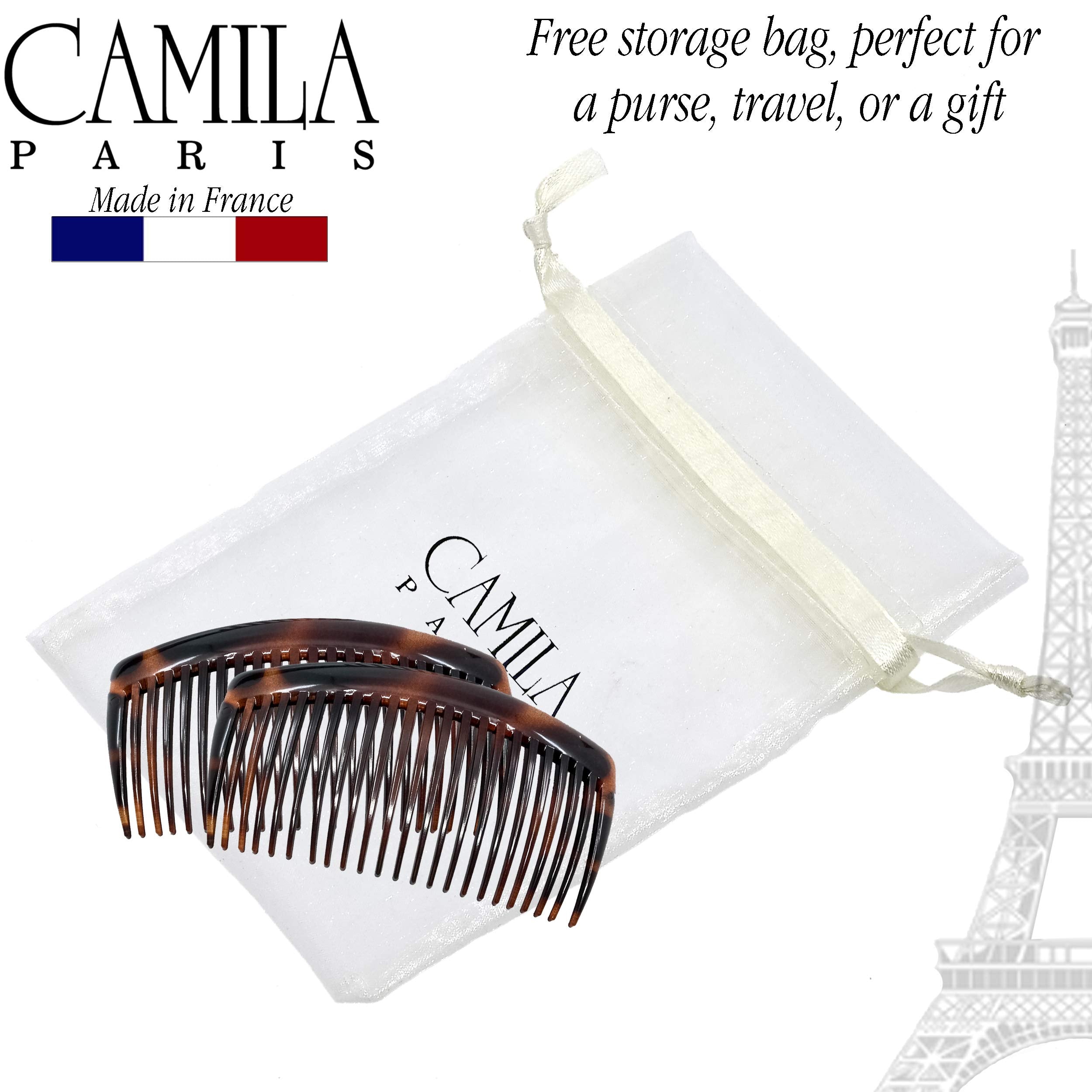 Camila Paris AD66/2 French woman Hair Accessories (4) Hair Comb. Strong and Durable Hair Ornaments. Made in France