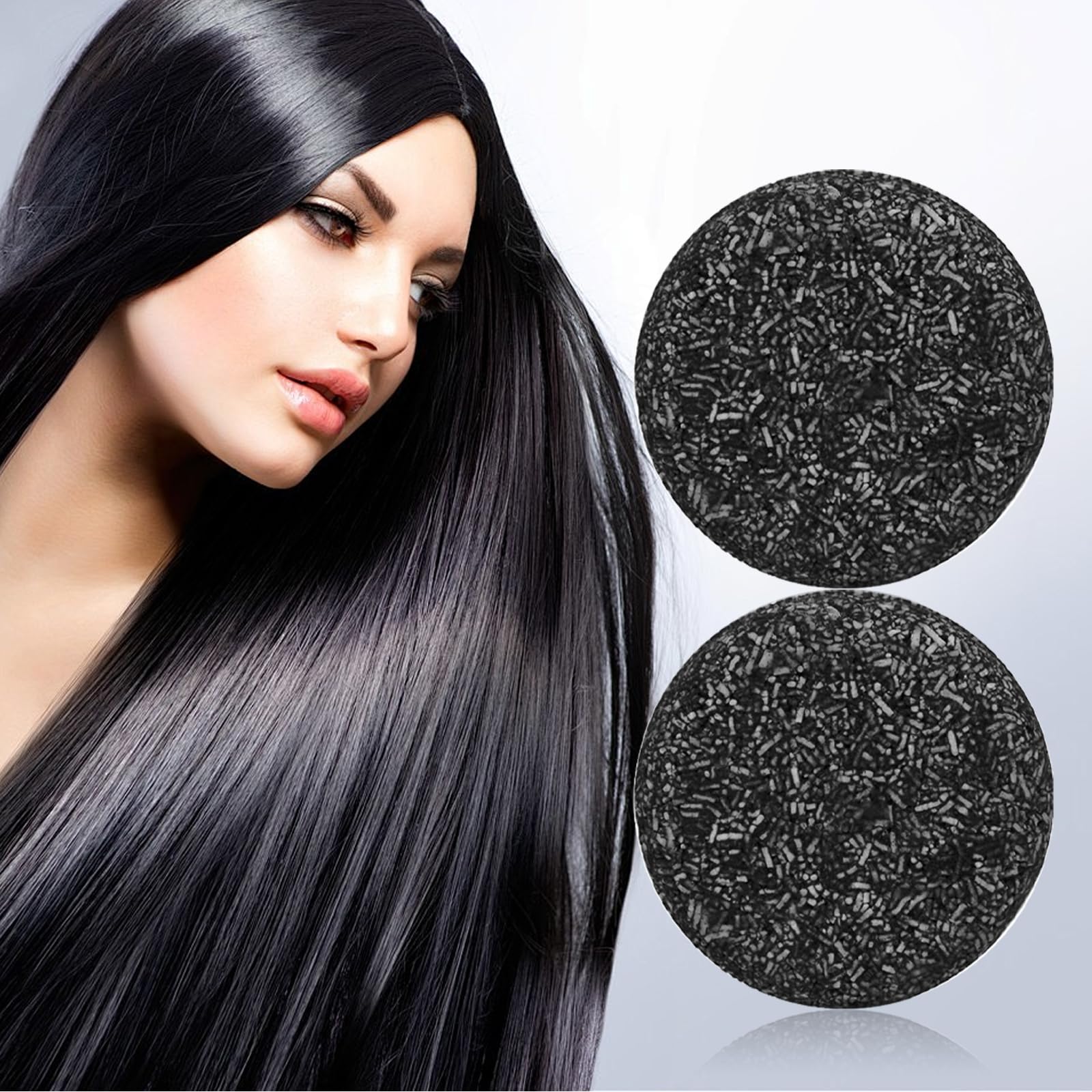 Gray Hair Reverse Shampoo Bar for Unisex, 2 PCS Grey Hair Darkening Soap for Deep Clean the Scalp, Grey Hair Shampoo Bar for Men & Women