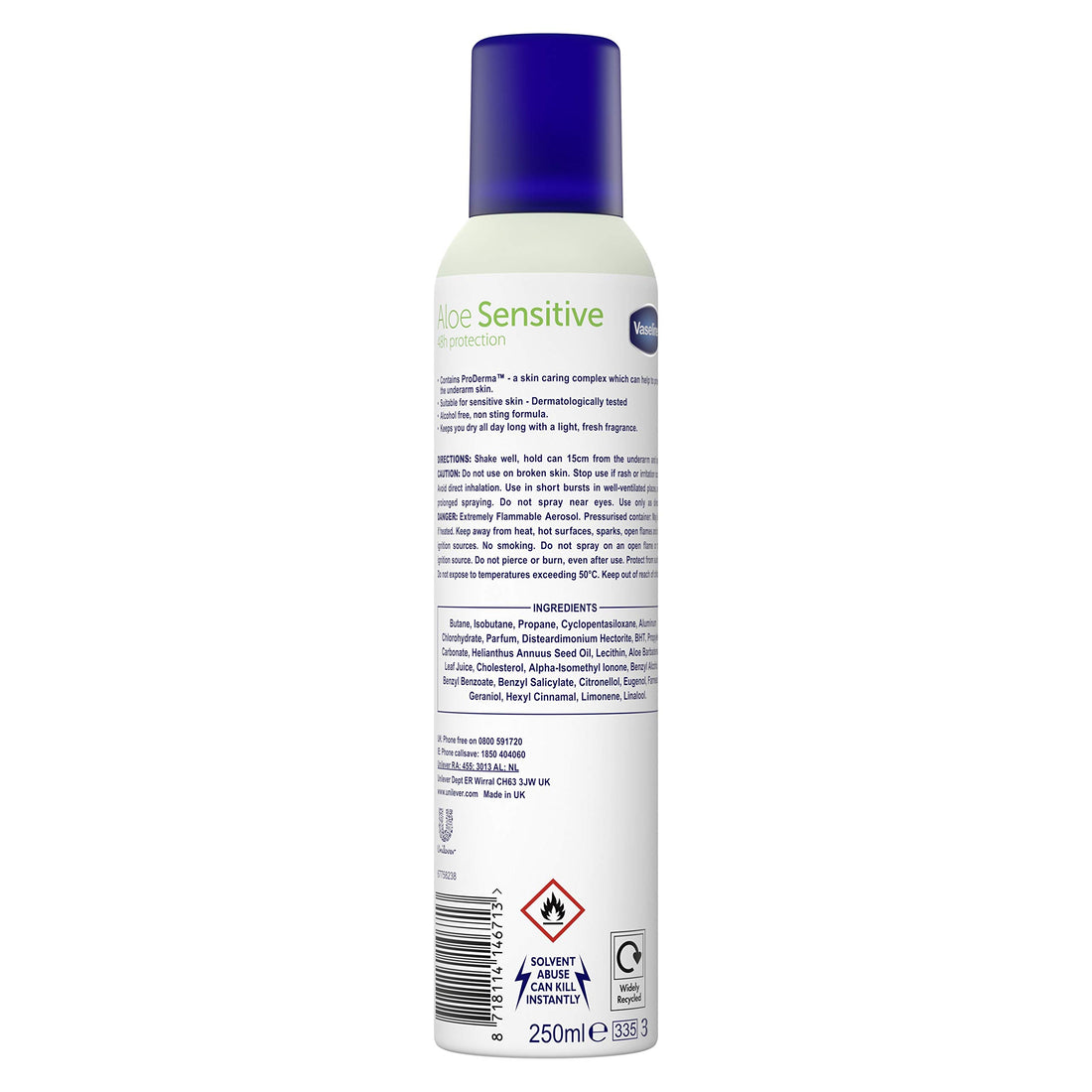Vaseline Anti-Perspirant Aloe Sensitive