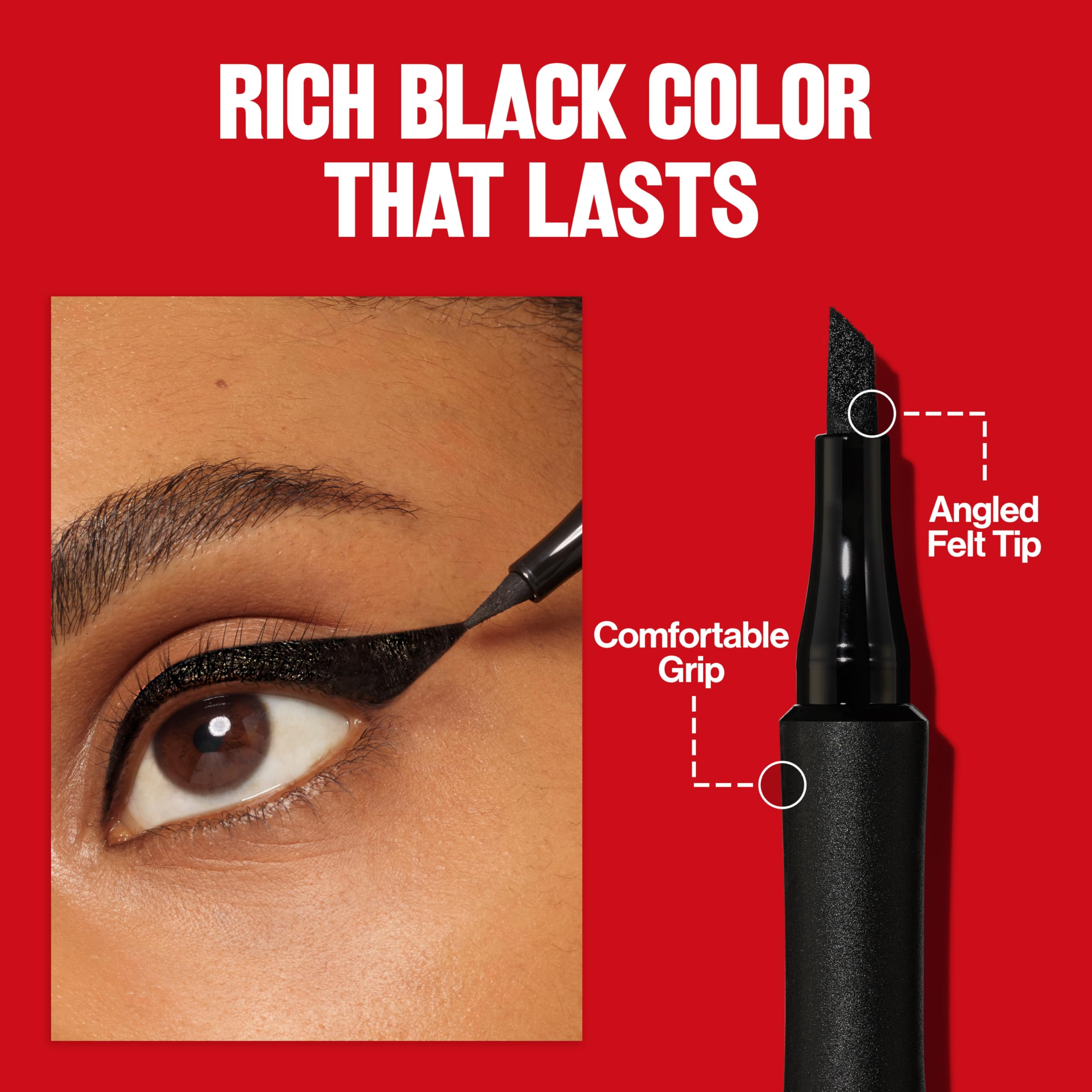 Revlon Liquid Eyeliner Pen, ColorStay Wing Line Eye Makeup, Waterproof, Smudge-proof, Longwearing with Angled Felt Tip, Wing Line
