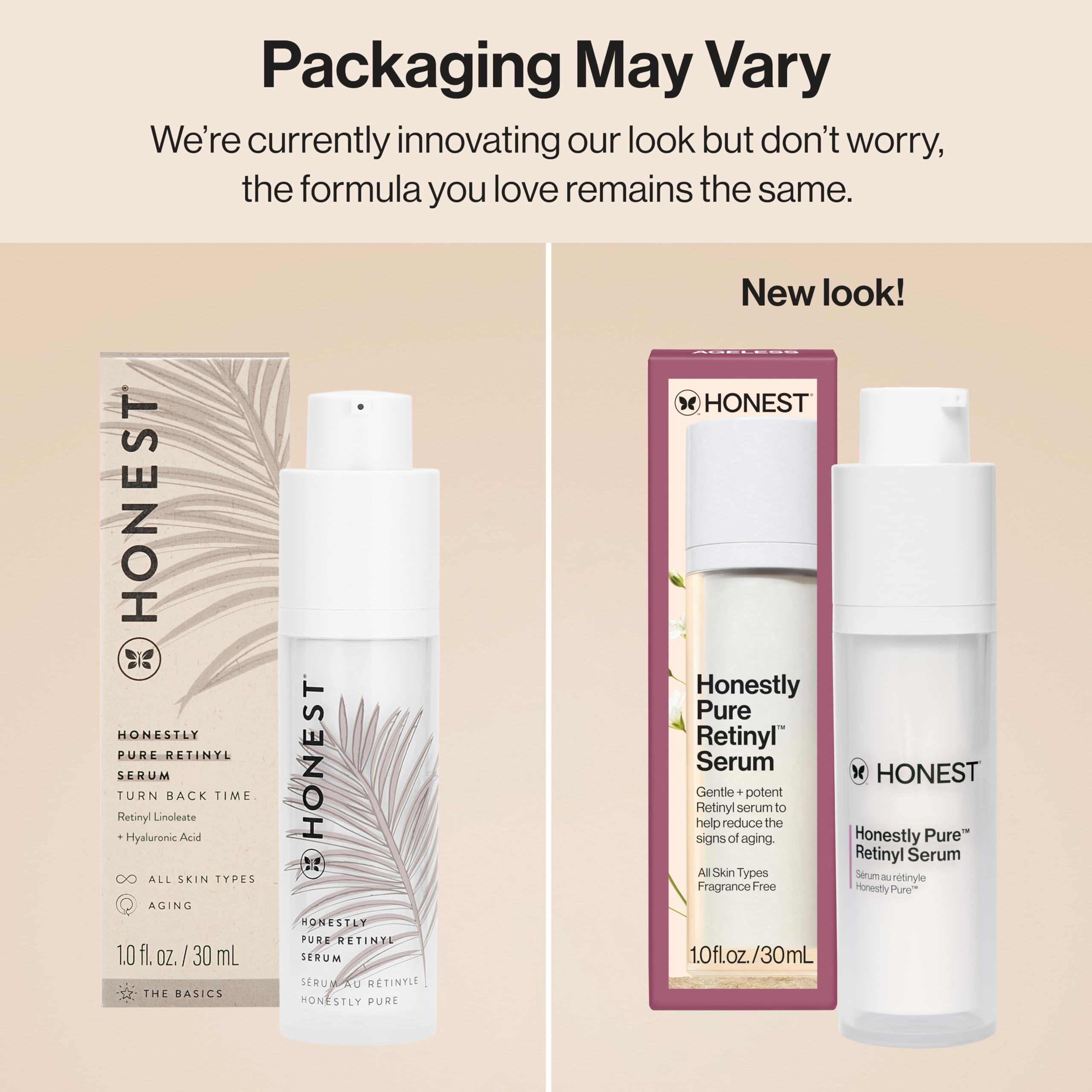 Honest Beauty Honestly Pure Nightly Retinyl Serum | Moisturizes, Exfoliates, + Reduces Fine Lines | Gentle for Sensitive Skin, Fragrance Free, Vegan | 1 fl oz