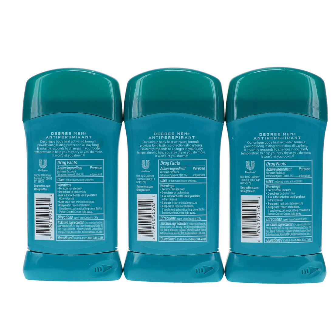 Degree Men Anti-Perspirant & Deodorant Cool Comfort 2.7 Ounce 2.7 oz 3 Pack AD