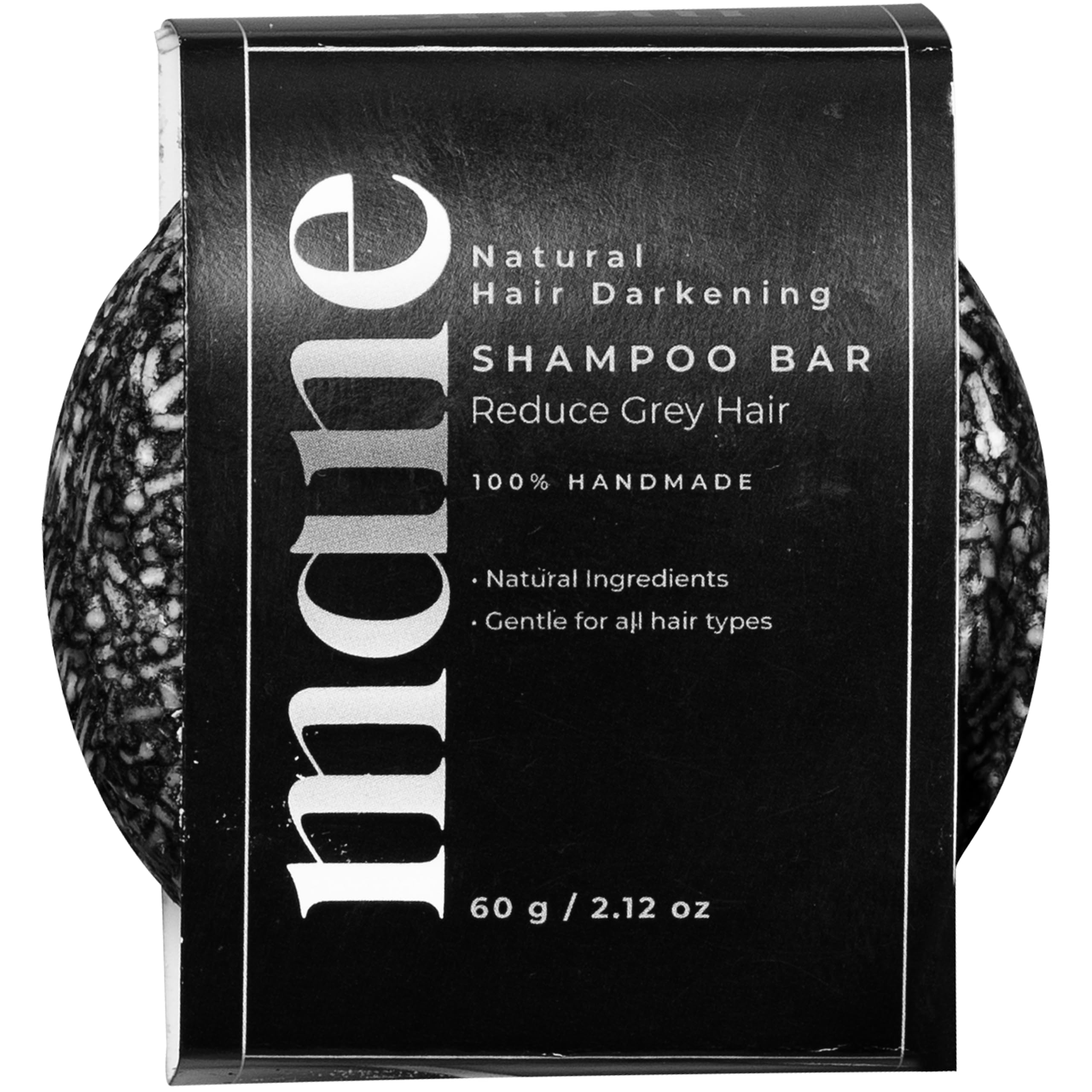 Superior Mane Shampoo Bar for Men. Hair Growth Formula for Stronger, Shinier Hair, Scalp, Beard & Eyebrow. With Bamboo Charcoal, Ginseng and Shea Butter