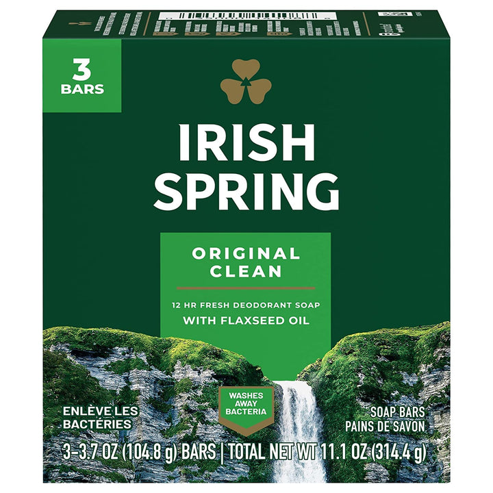 Irish Spring Original Deodorant Soap 3 Bars