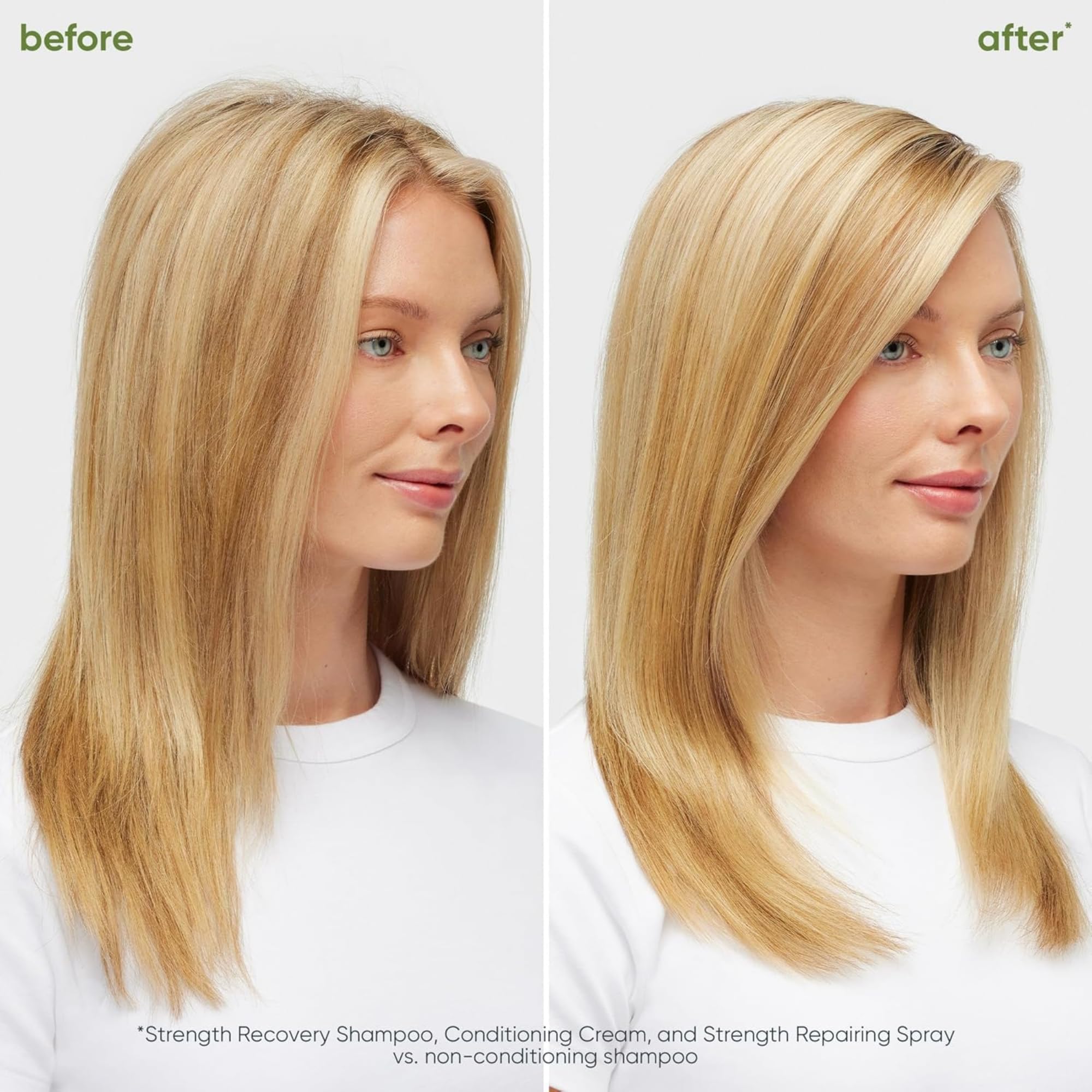 Biolage Strength Recovery Conditioner - Moisturizes & Strengthens Damaged Hair, Softness & Shine, Olive Squalane & Vegan Proteins, Paraben-Free, Vegan, 7.9 Fl Oz, Packaging May Vary